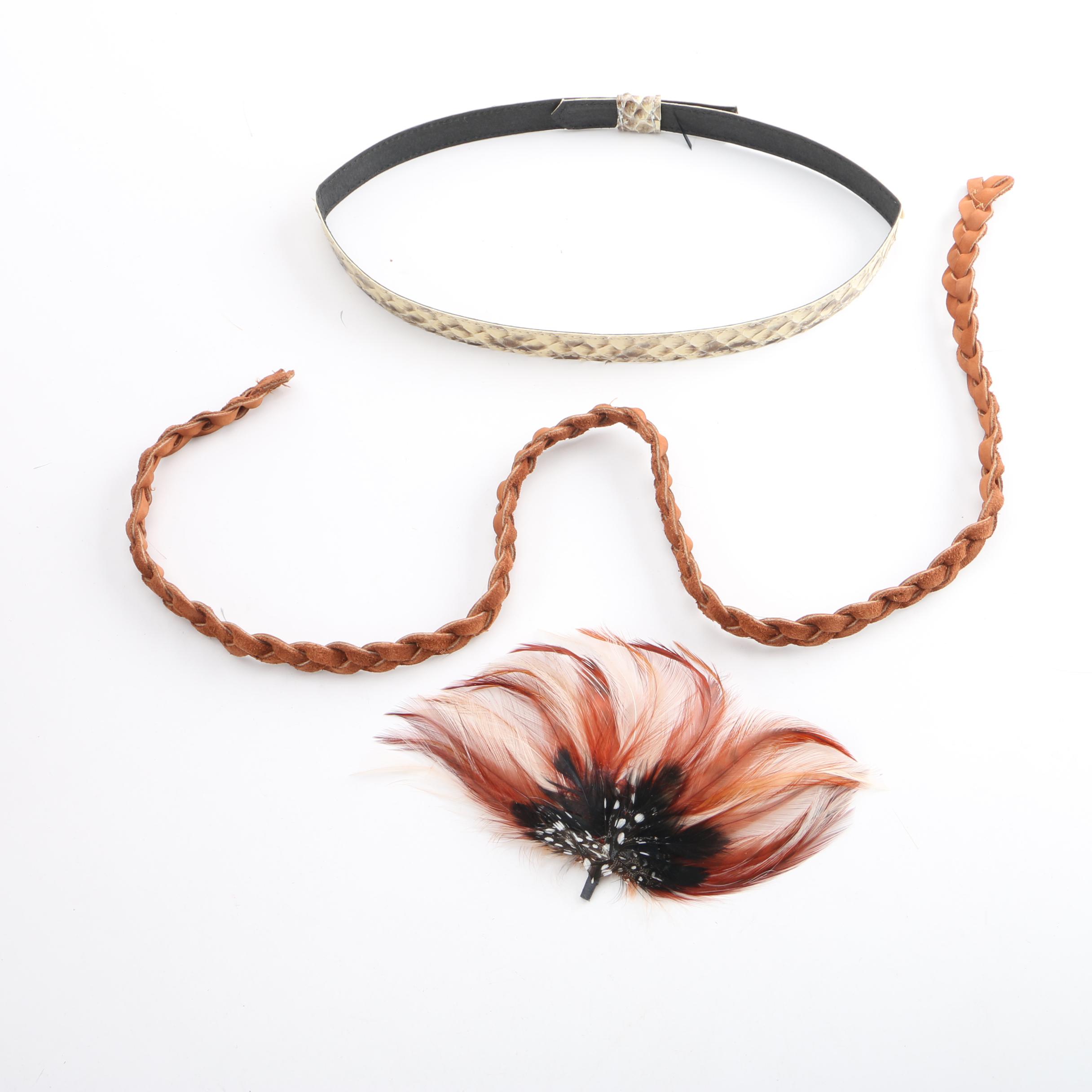 Men's American Hat Co. Cream 10X Beaver Felt Western Hat with Selection of Bands