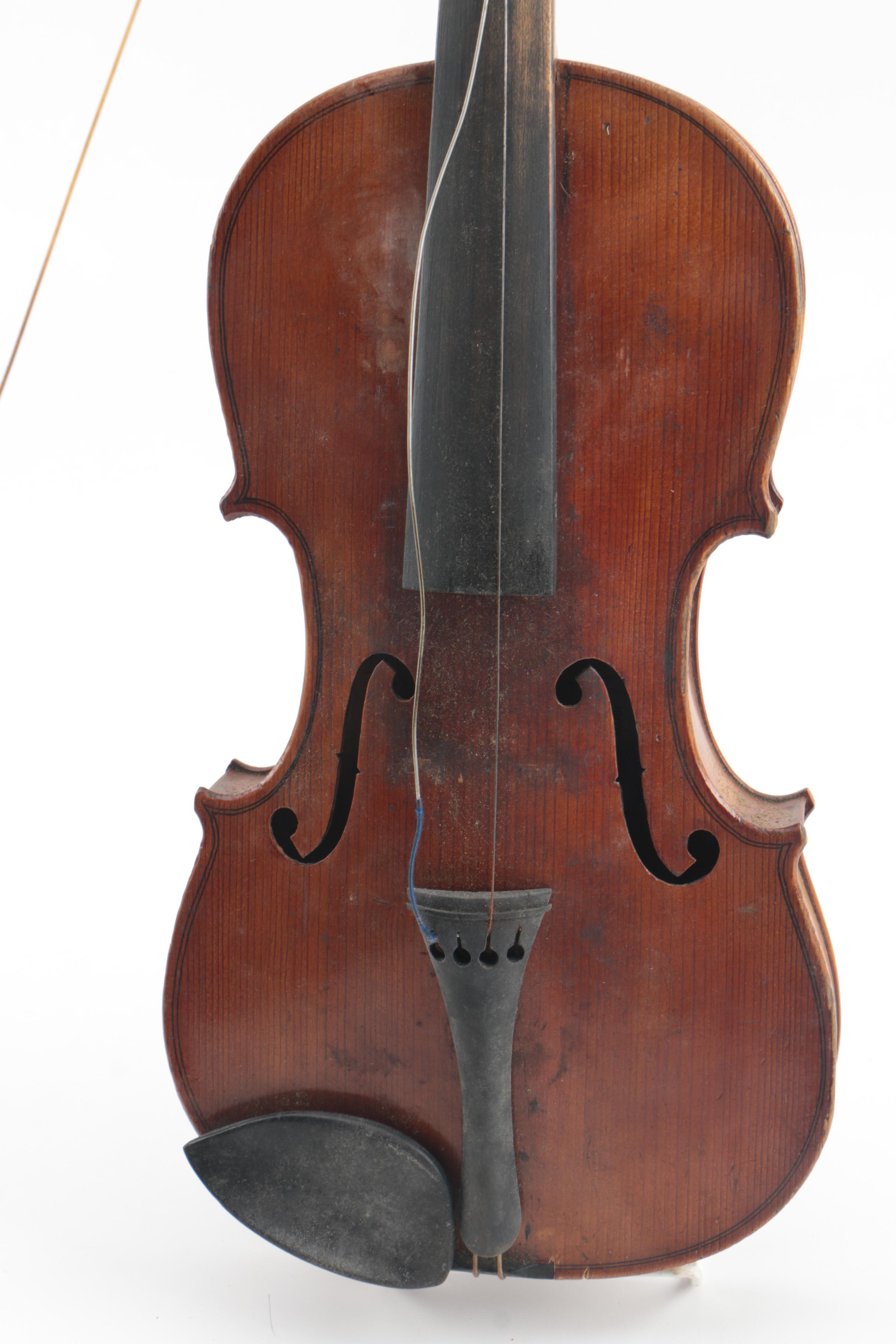 Early Twentieth Century Suzuki 1/2 Size Violin