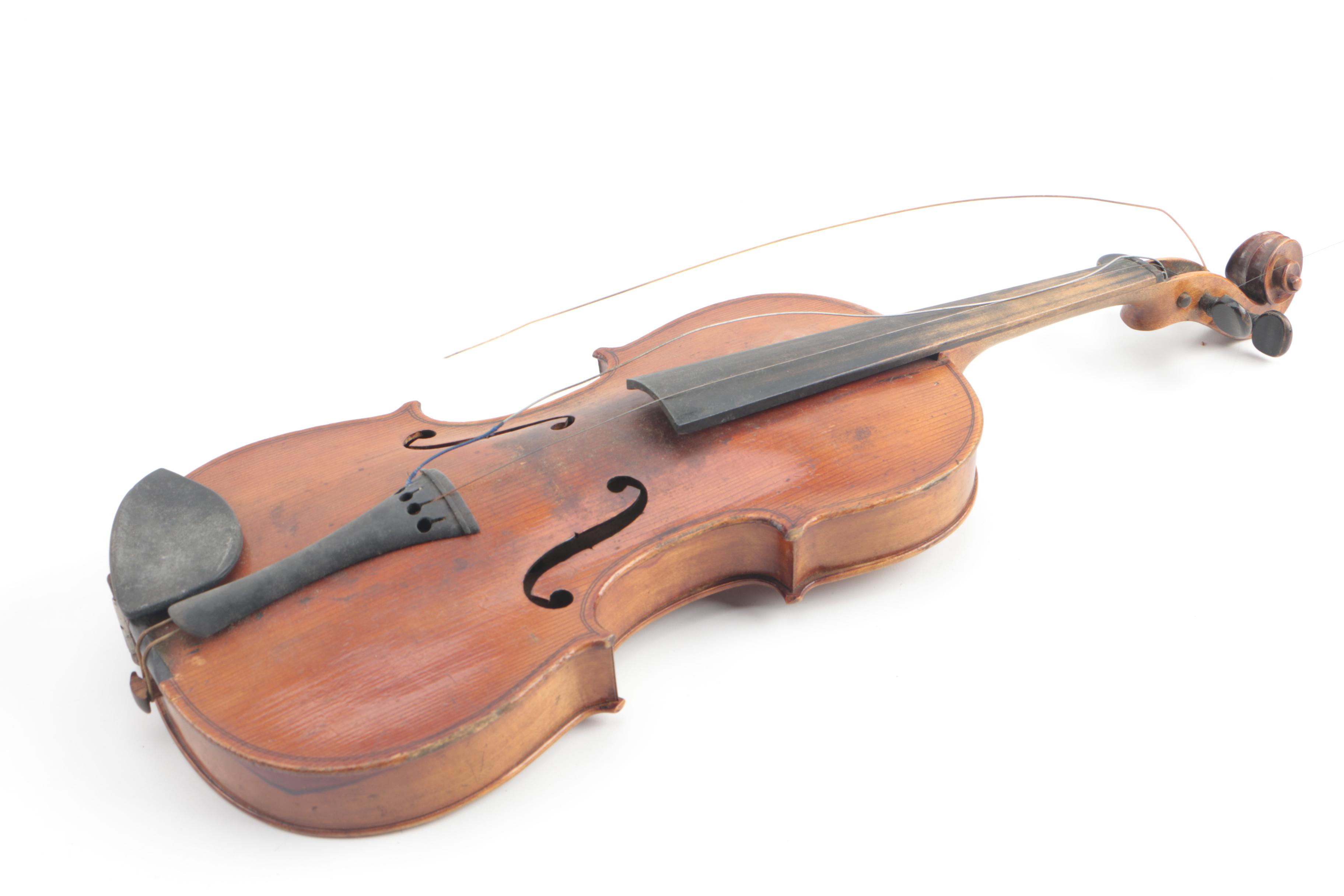 Early Twentieth Century Suzuki 1/2 Size Violin