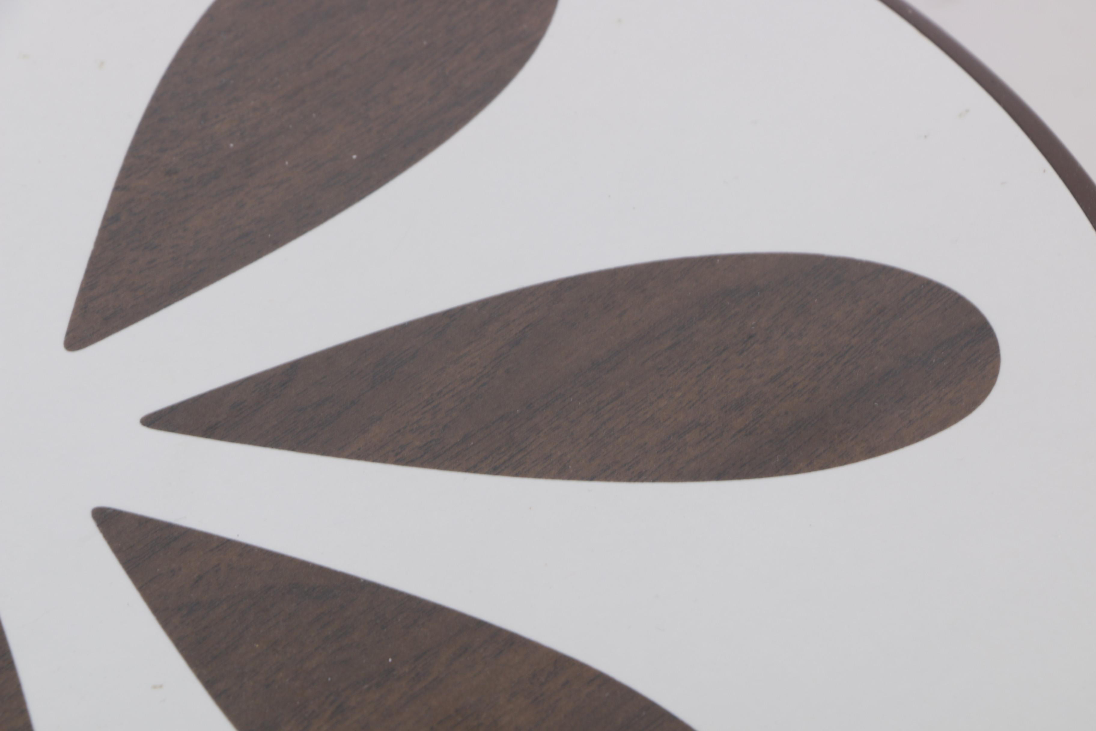 Mid Century Modern Flower Top Stacking Tables