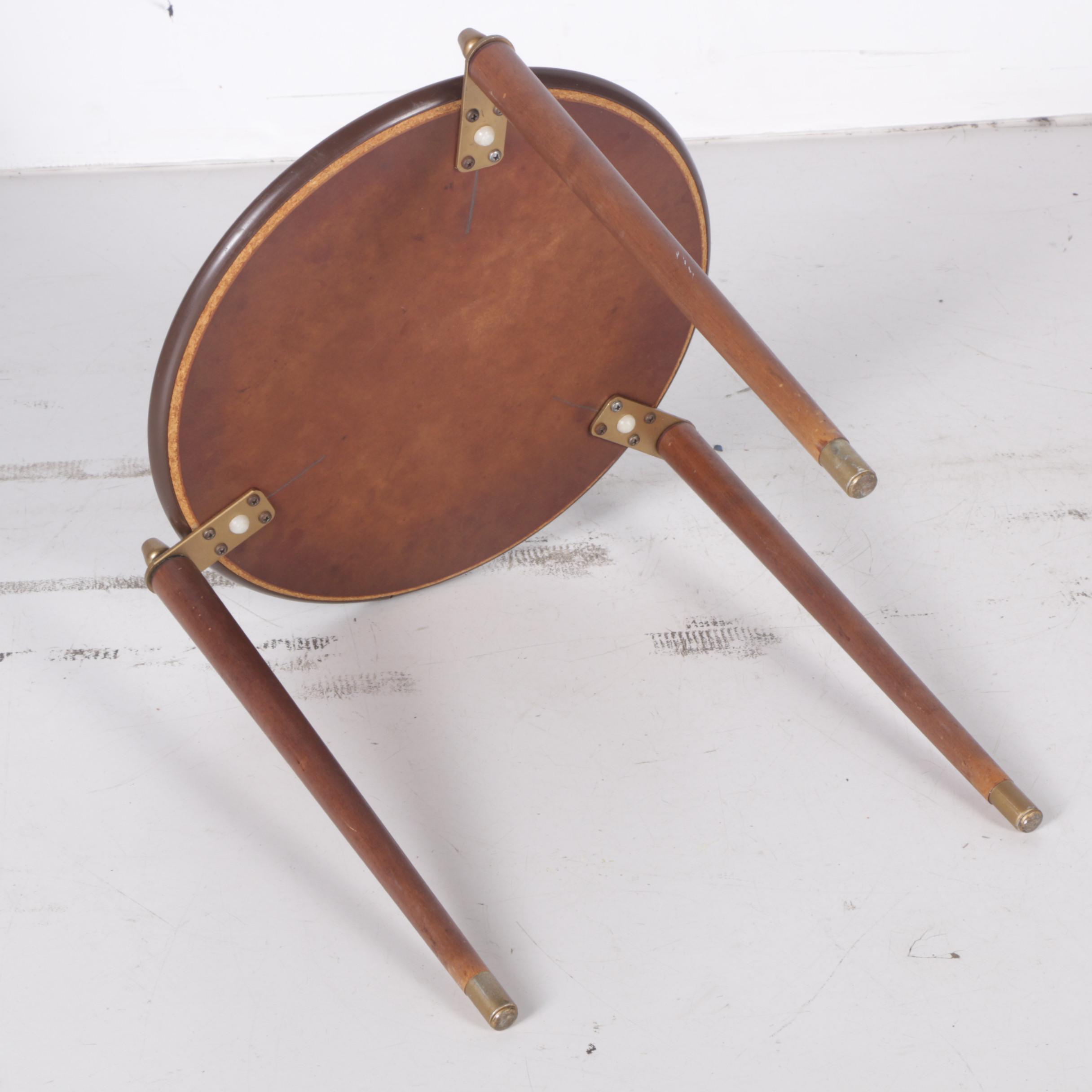 Mid Century Modern Flower Top Stacking Tables