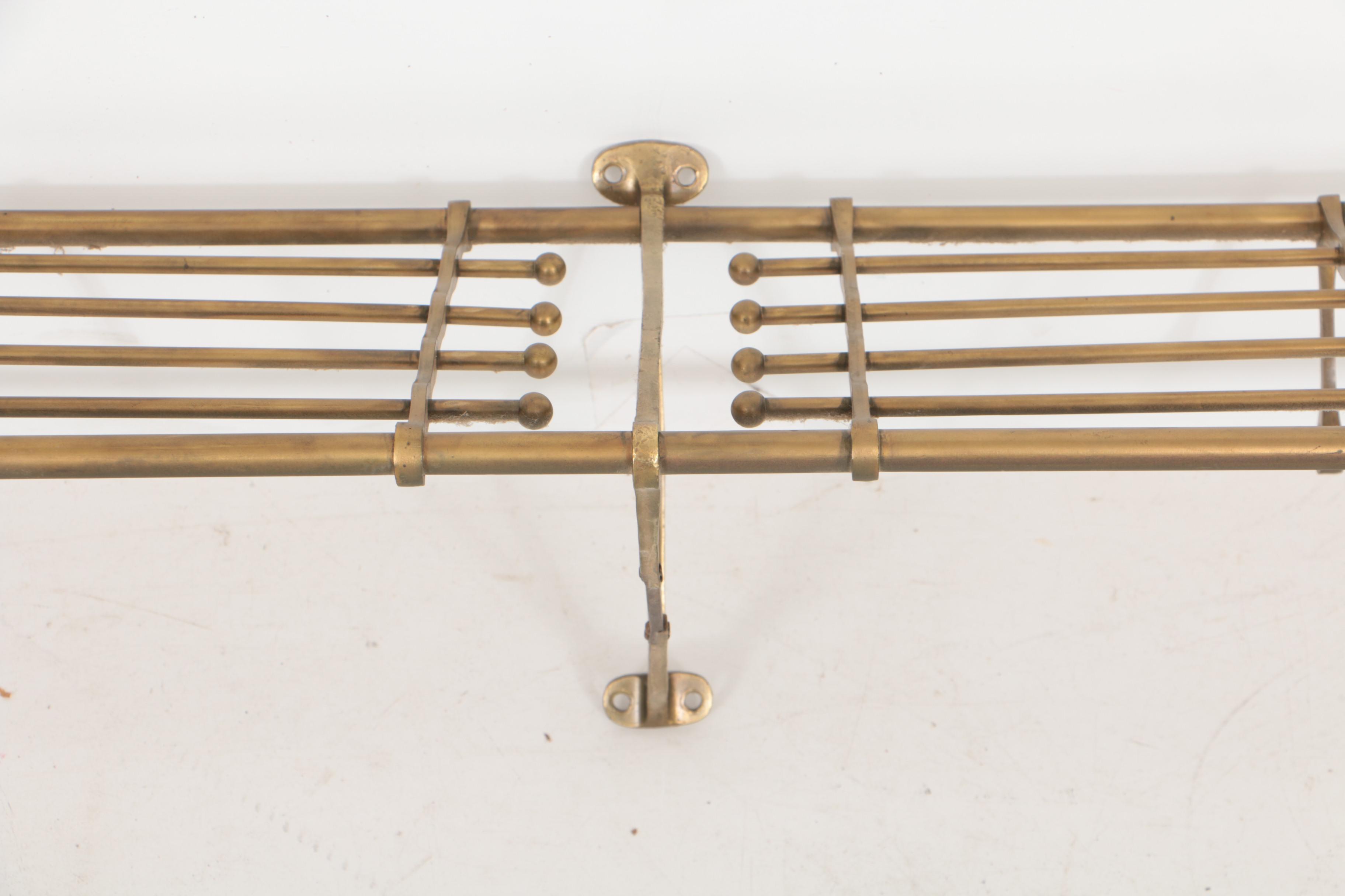 Antique Brass Train Car Luggage Rack