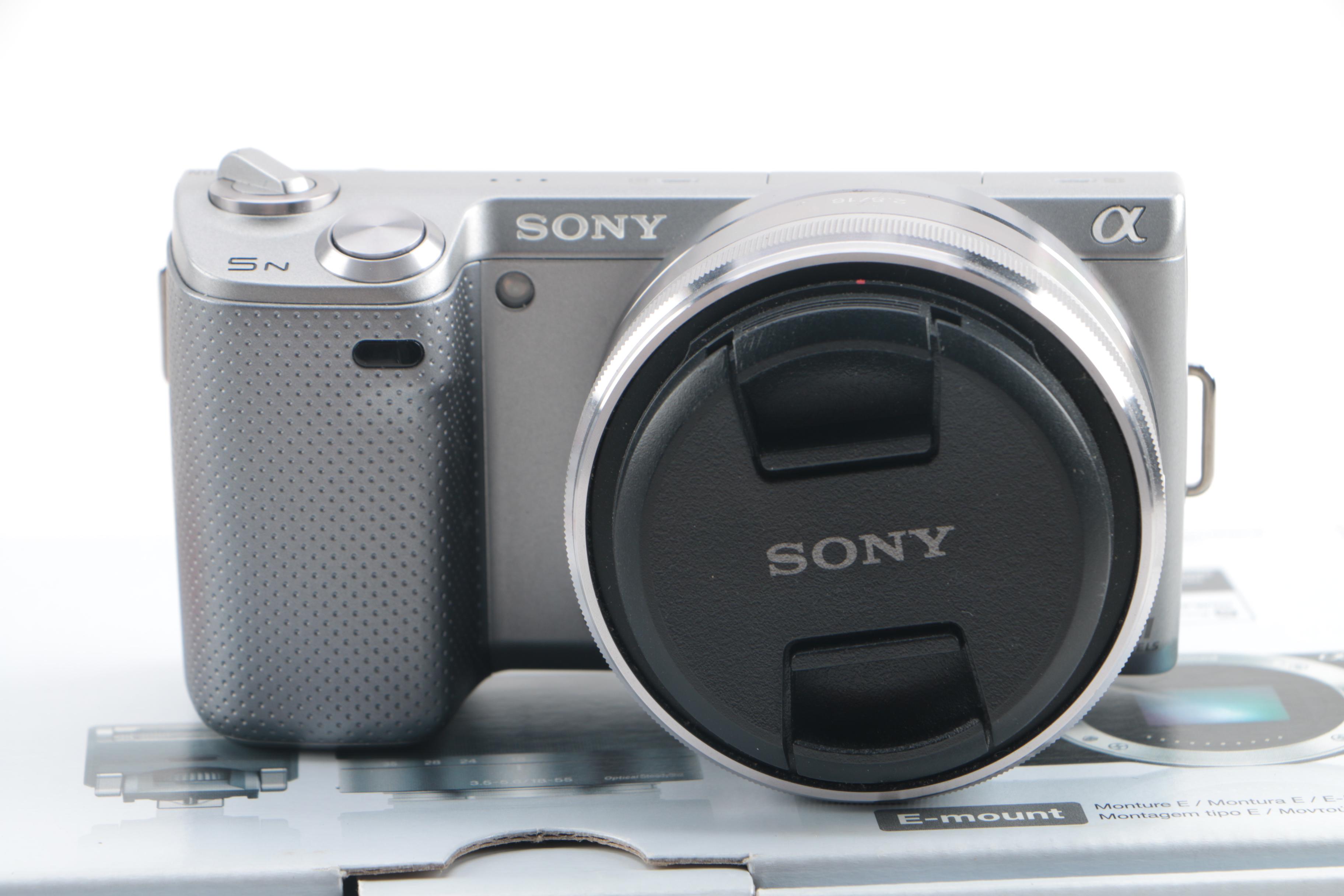 Sony NEX-5N HD AVCHD Digital Camera, Lenses and Case