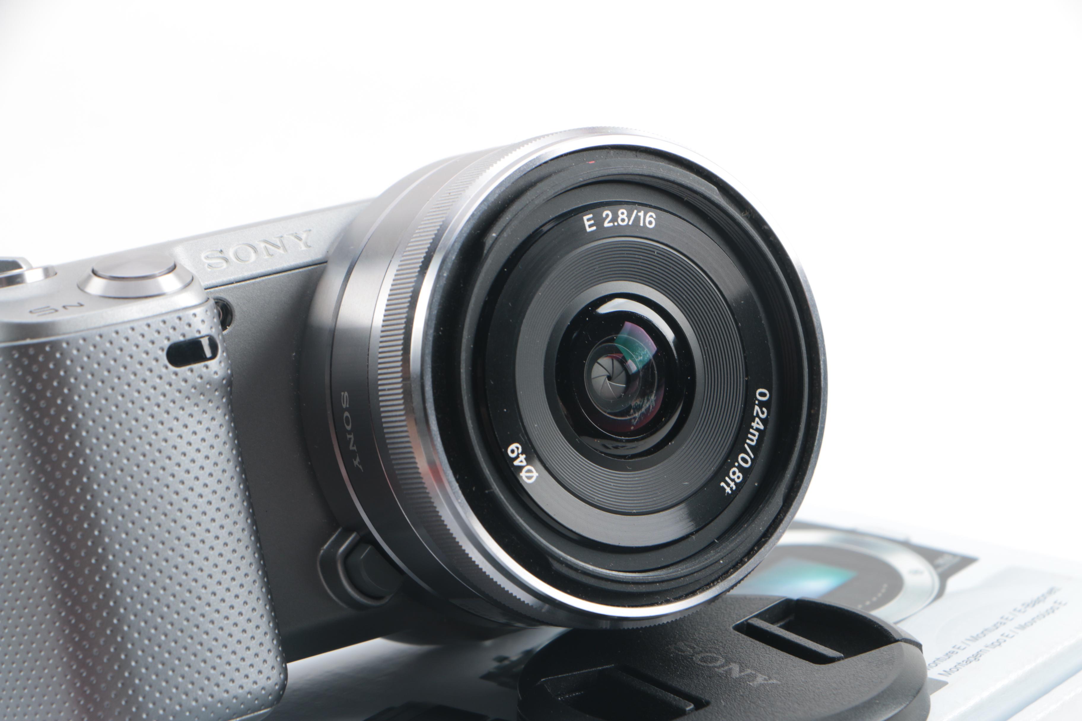 Sony NEX-5N HD AVCHD Digital Camera, Lenses and Case