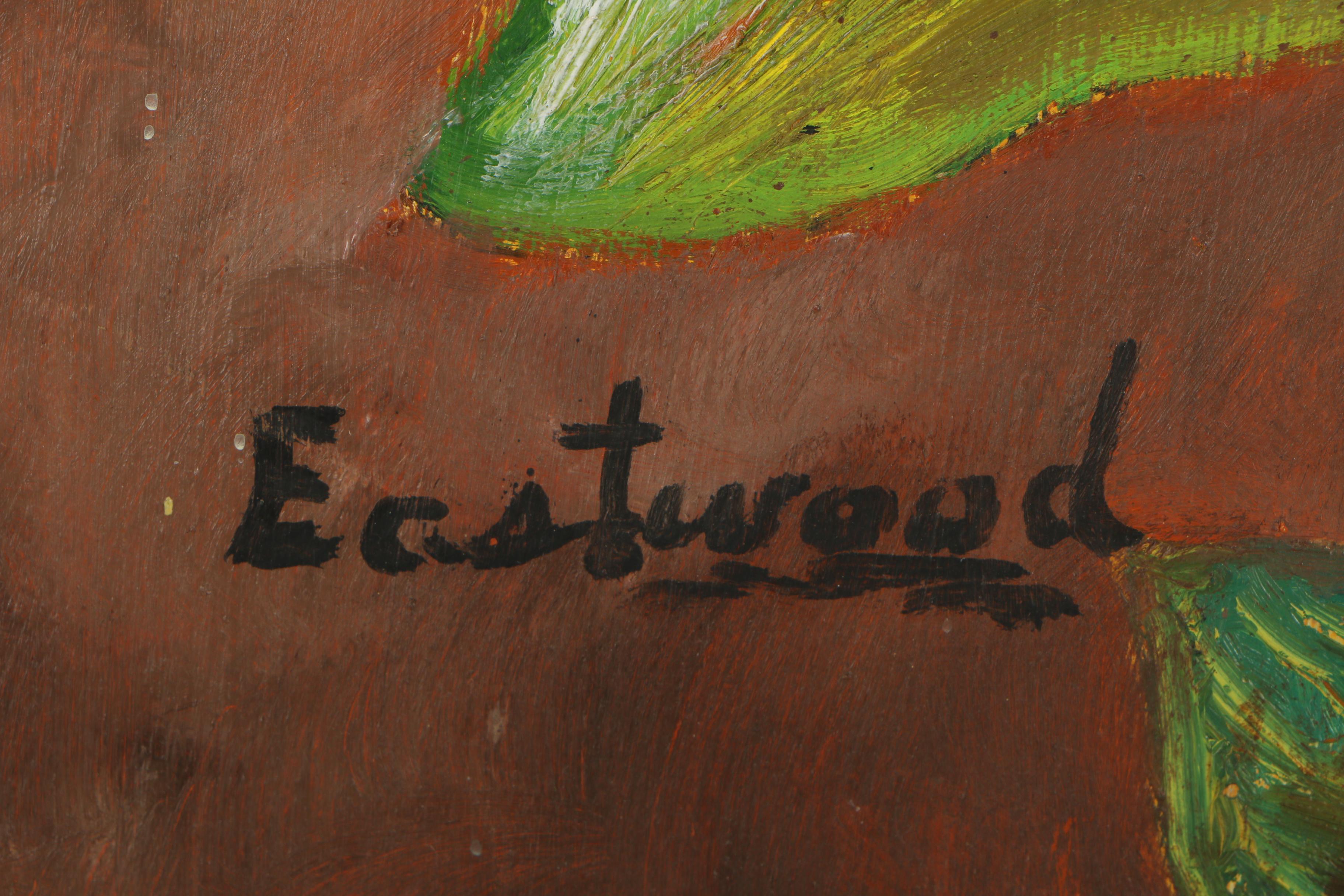 W. Ruth Eastwood Mid 20th Century Oil Painting "Magnolia"