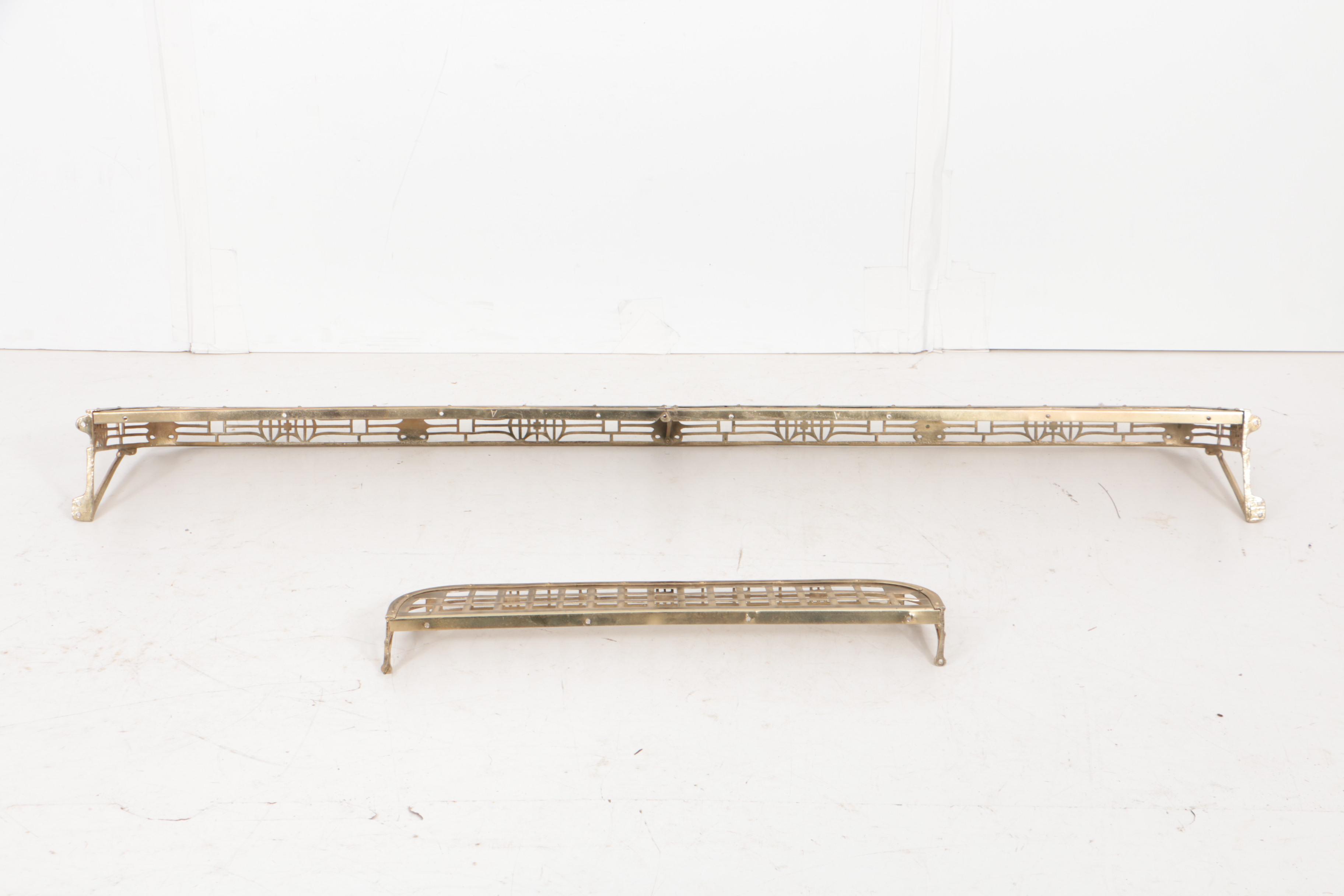 Antique Brass Train Car Luggage Racks