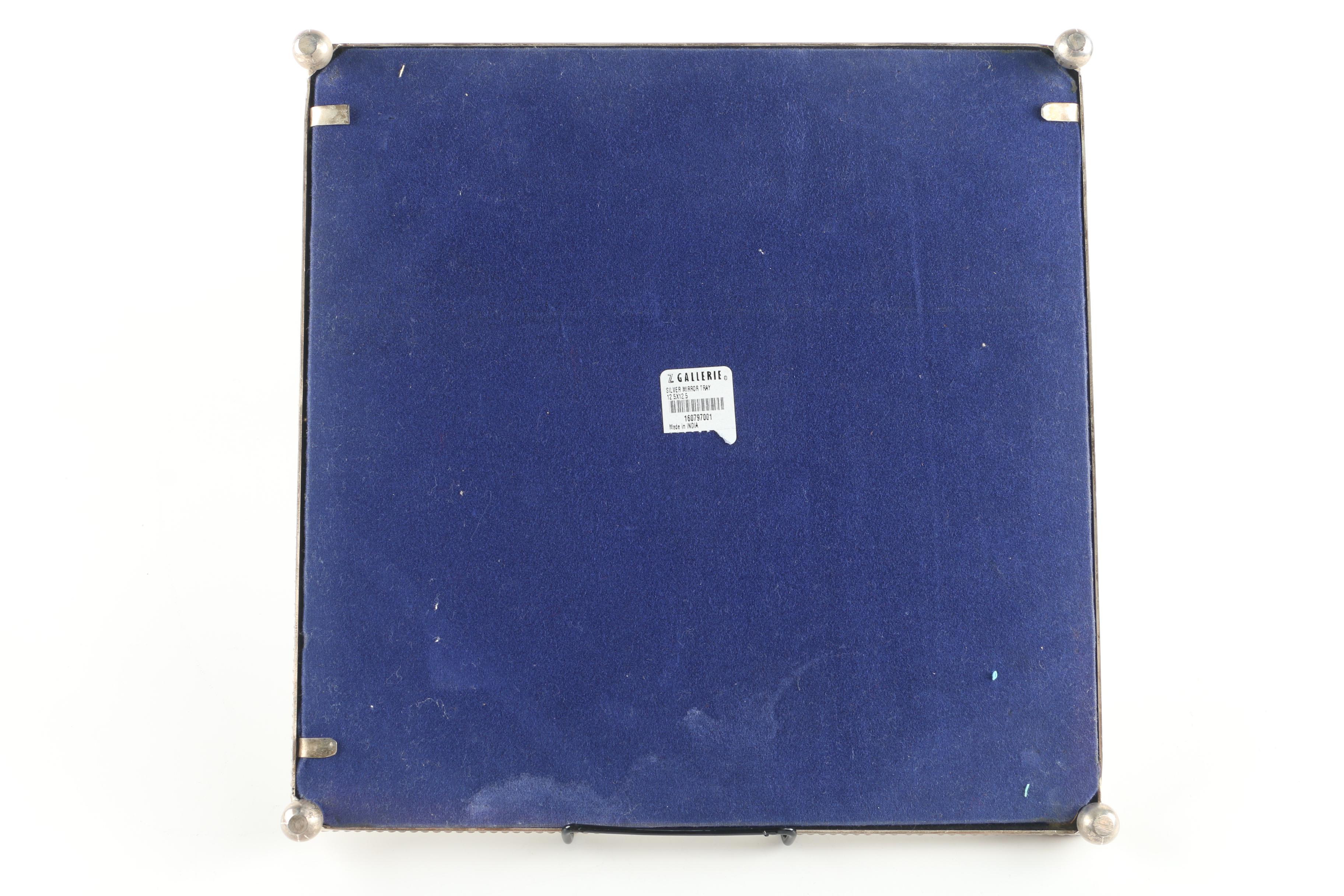 Z Gallerie Venetian Style Etched Mirror Vanity Trays