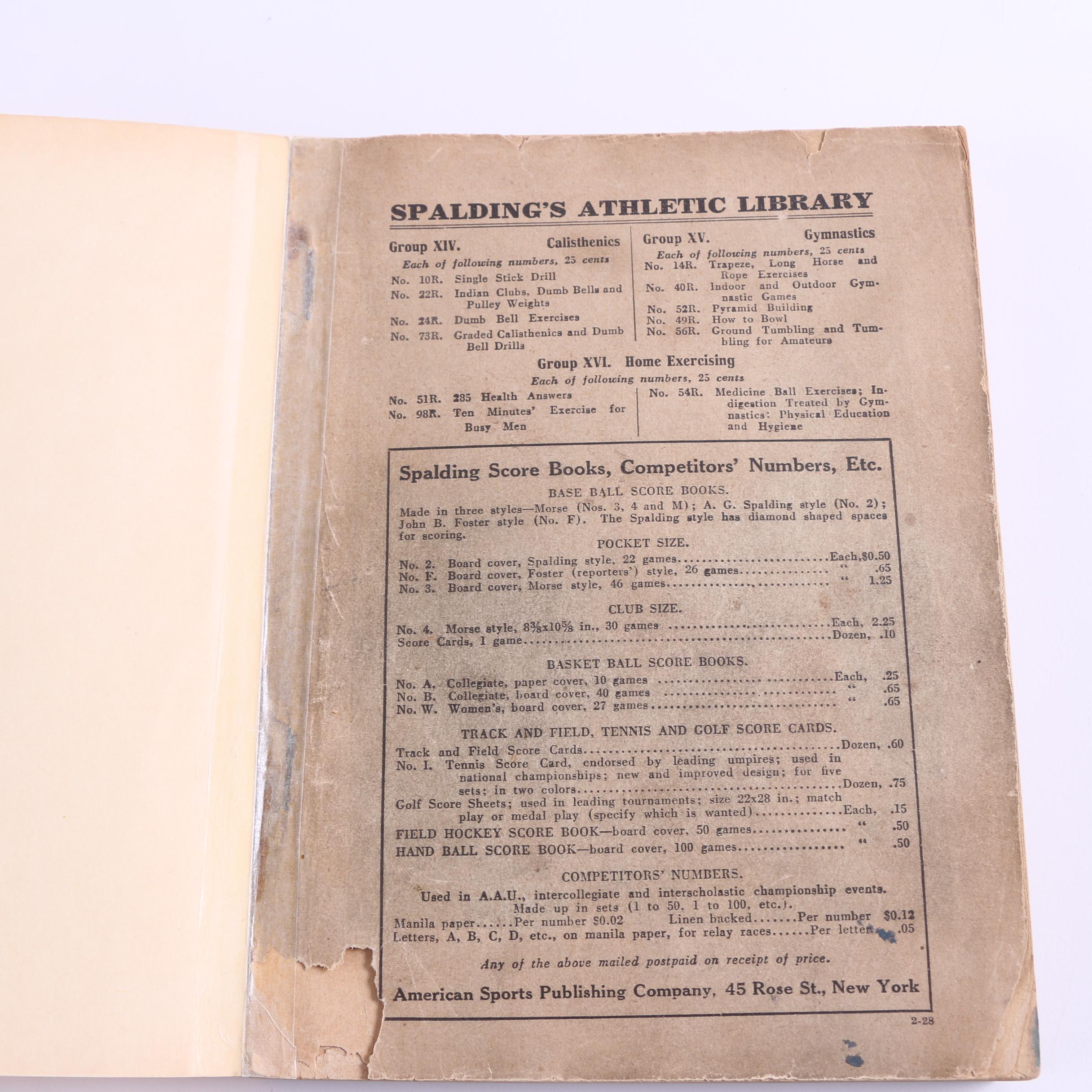 1920s "Spalding's Official Base Ball Guide" Books