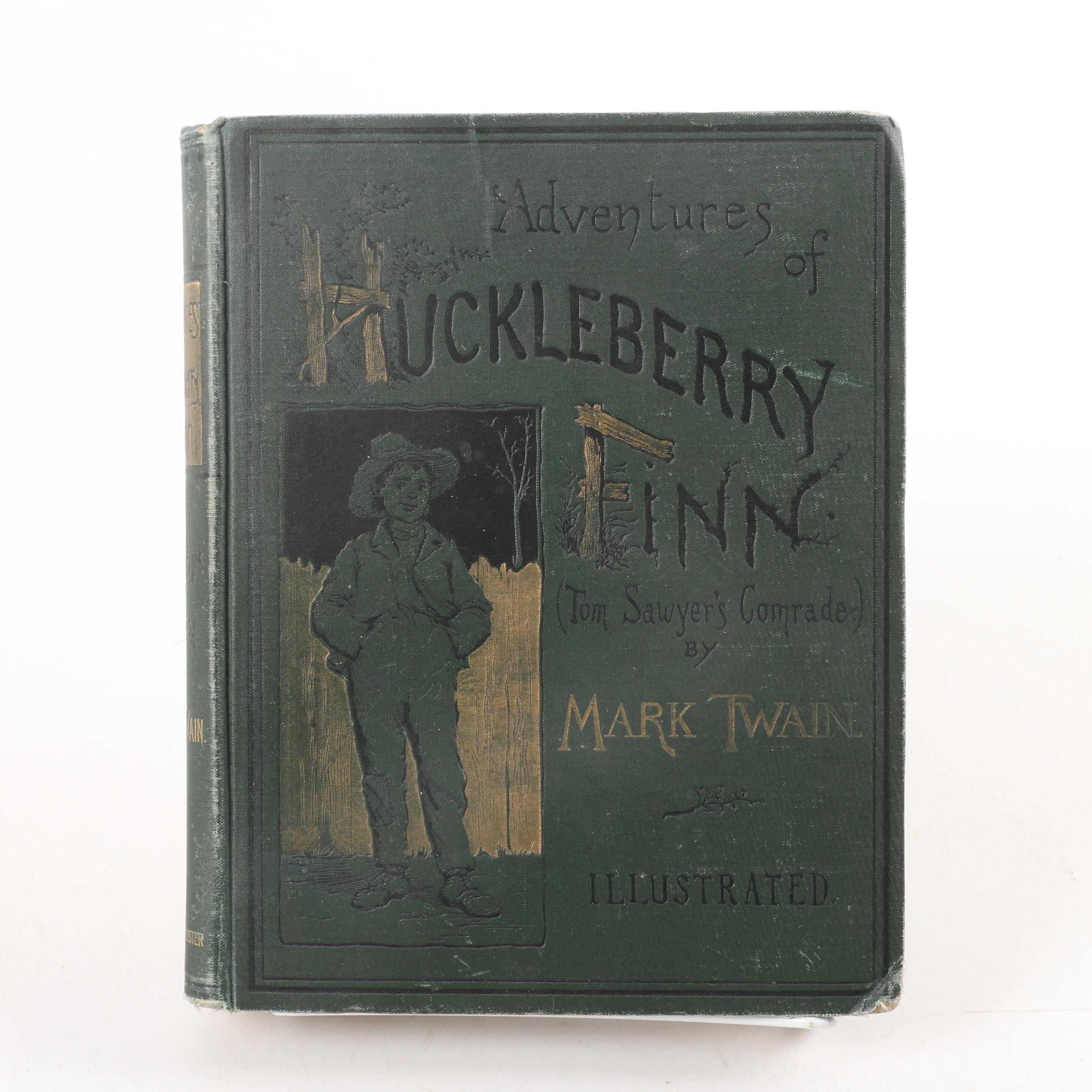 1880s "Tom Sawyer" and "Huckleberry Finn" by Mark Twain
