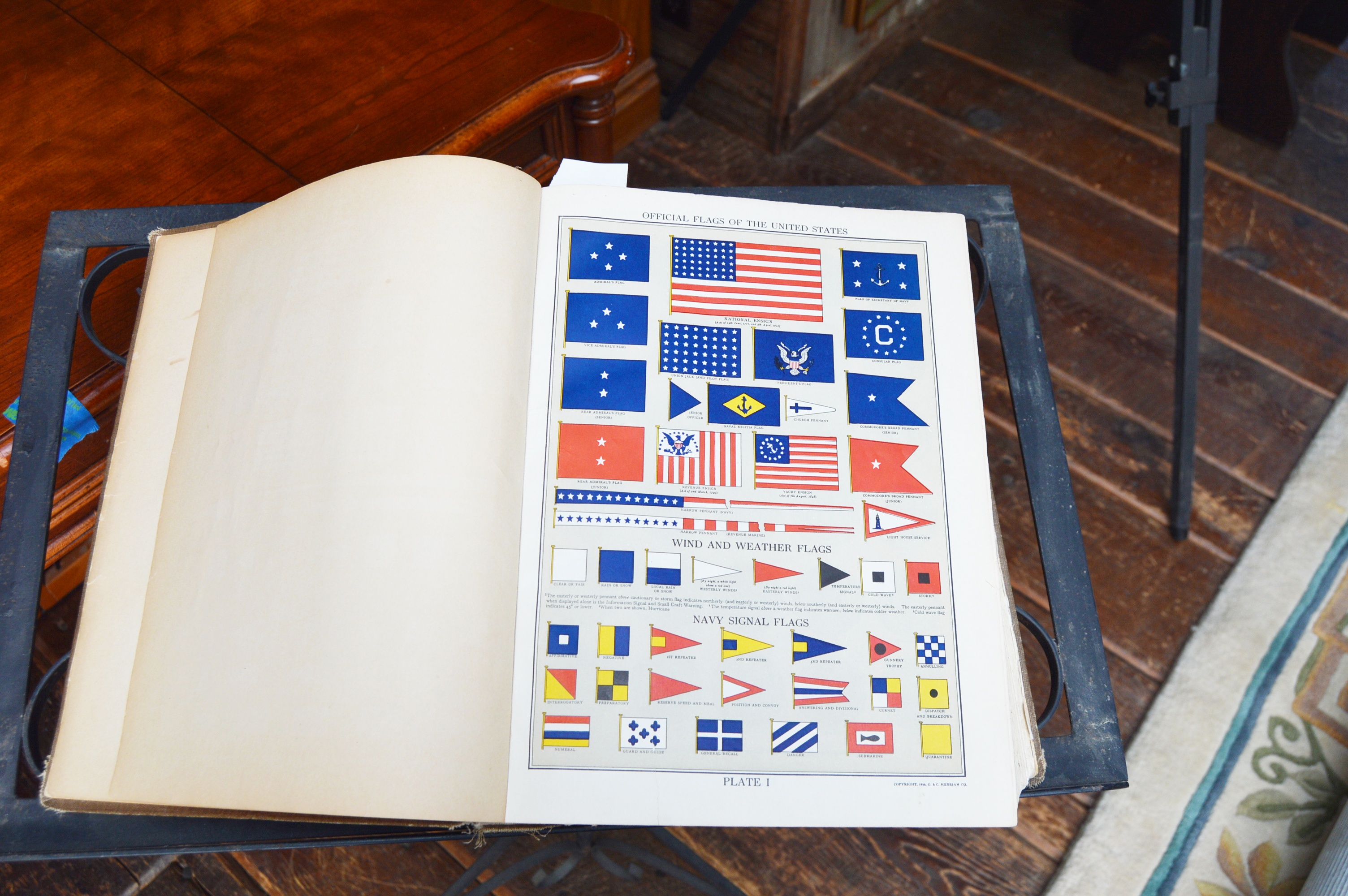 Wrought Iron Dictionary Stand with Dictionary