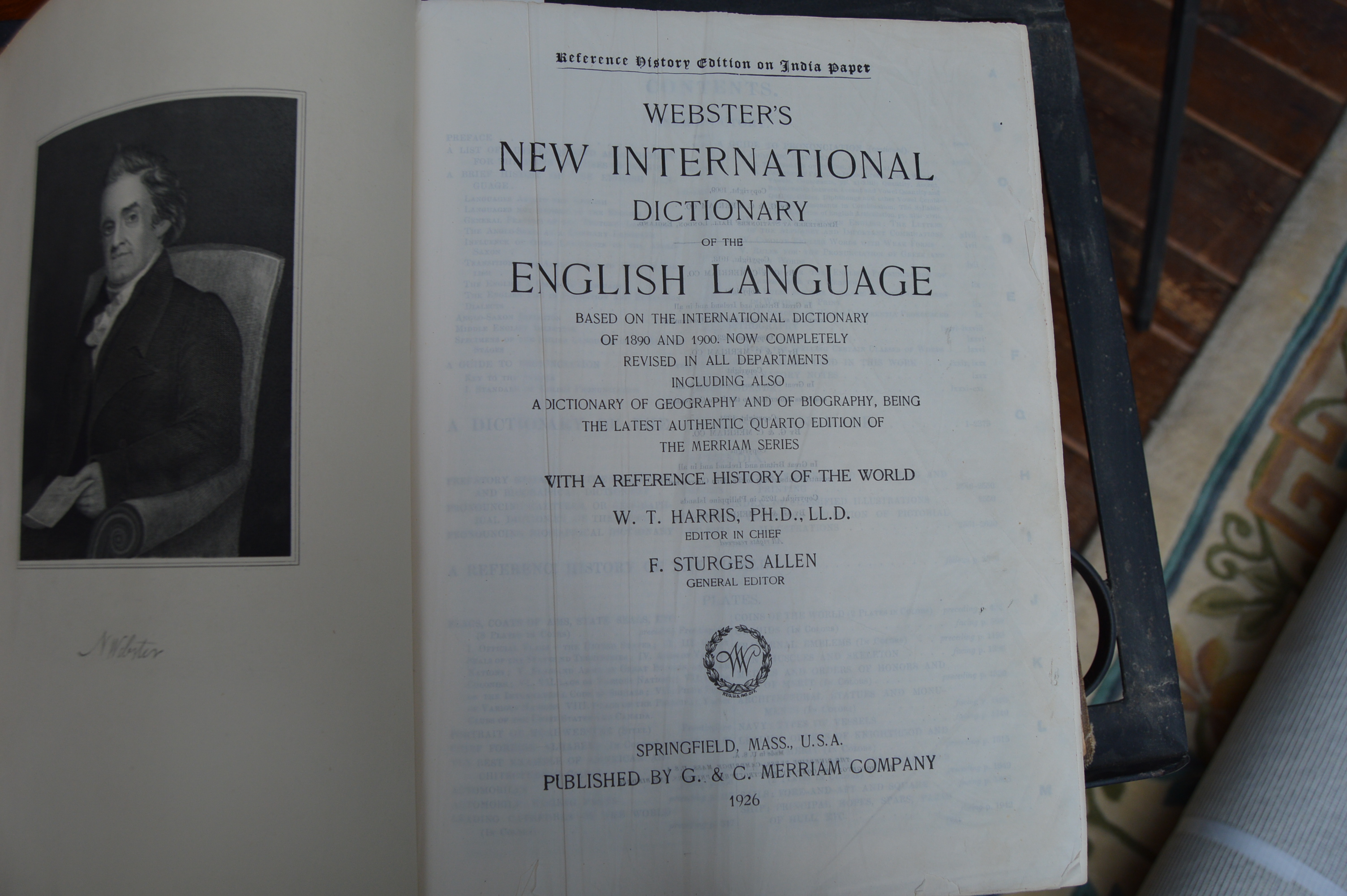 Wrought Iron Dictionary Stand with Dictionary