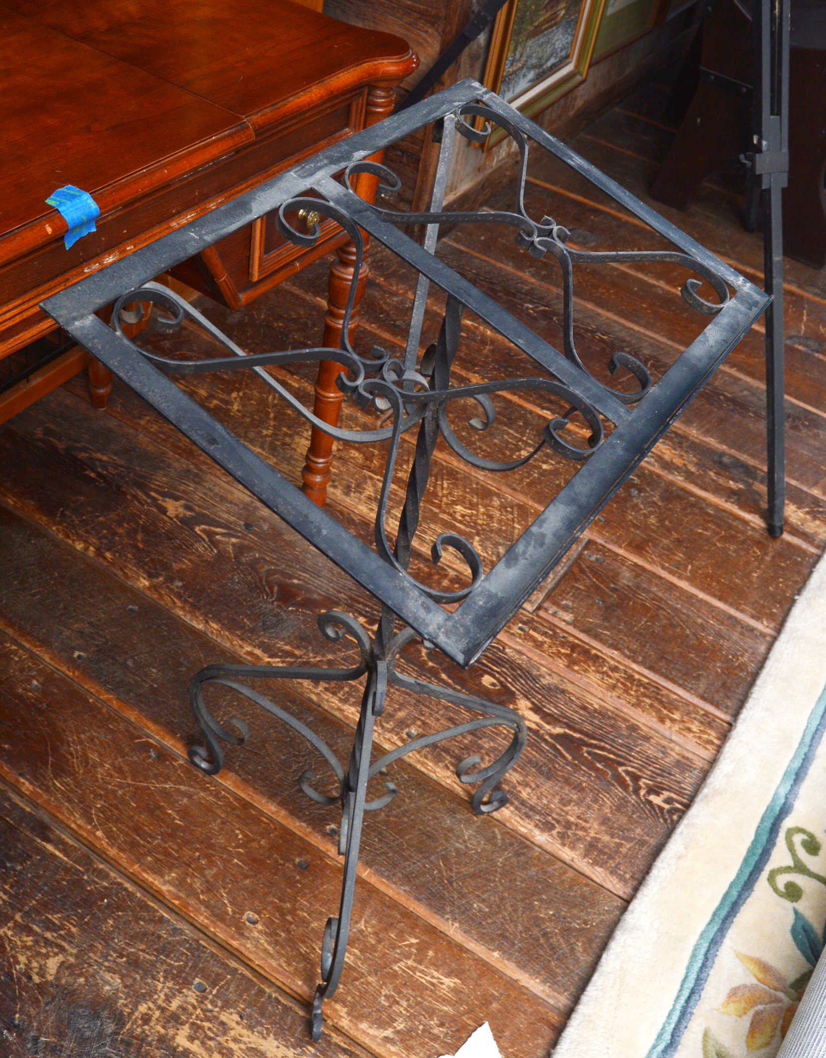 Wrought Iron Dictionary Stand with Dictionary