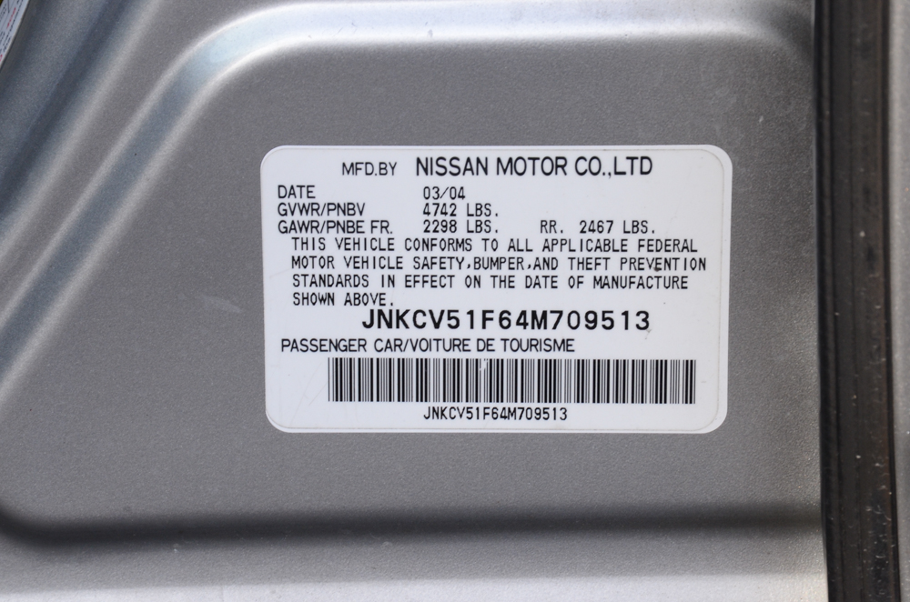 2004 Silver Infiniti G35 AWD Sedan