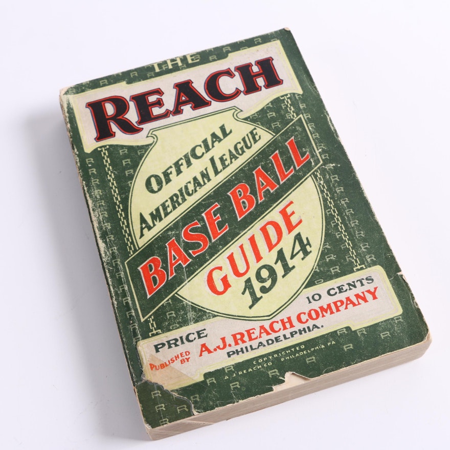 1914 "The Reach: Official American League Base Ball Guide"