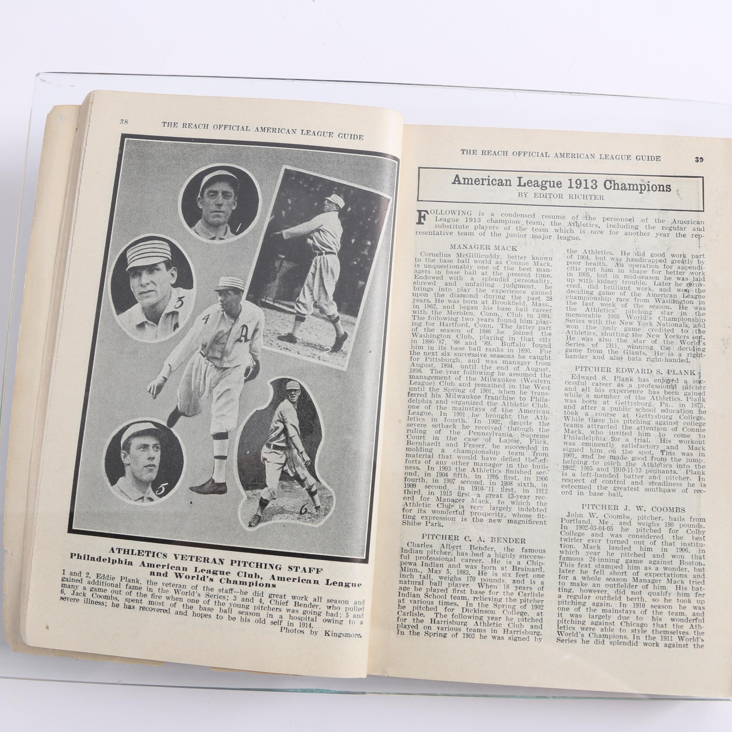 1914 "The Reach: Official American League Base Ball Guide"