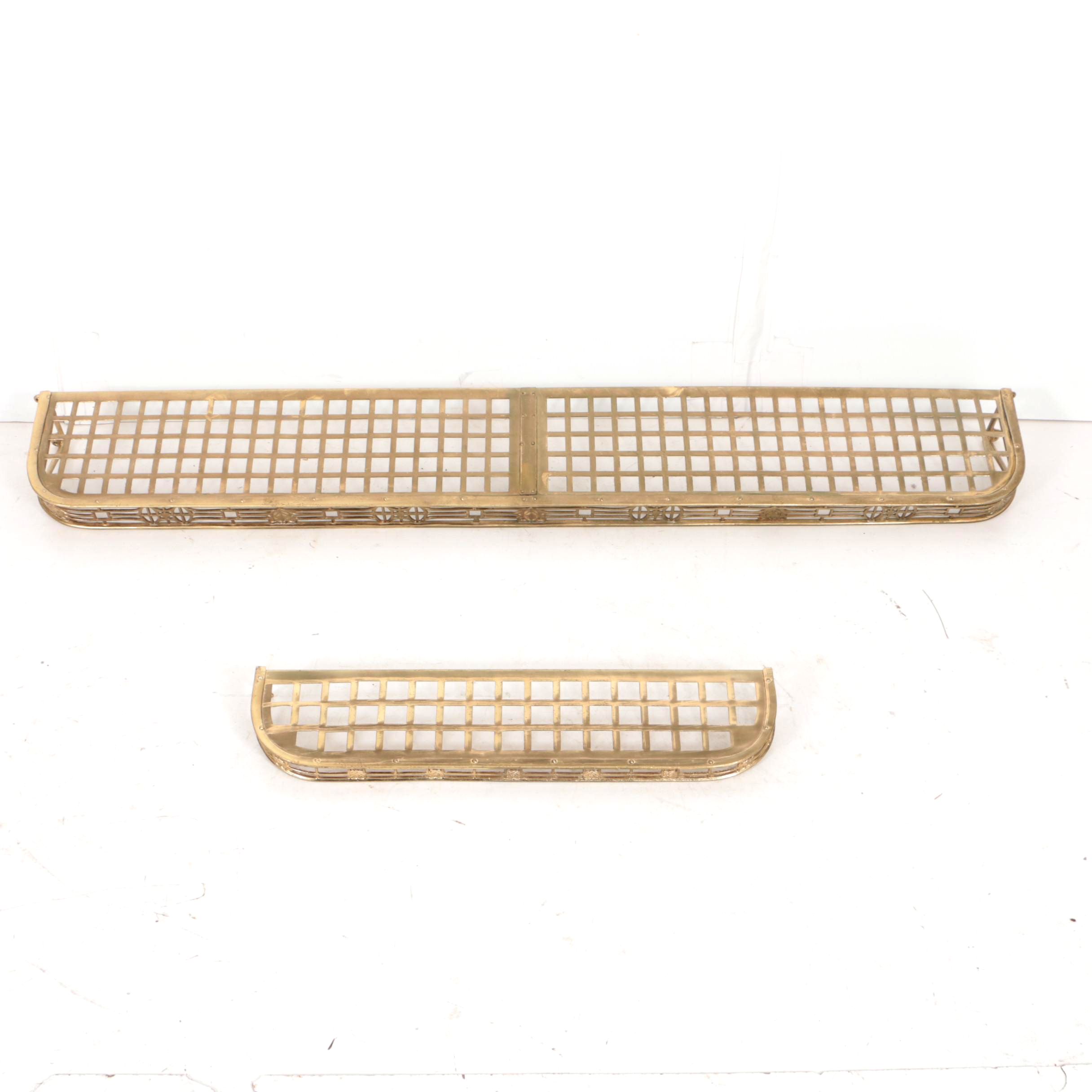 Antique Brass Train Car Luggage Racks