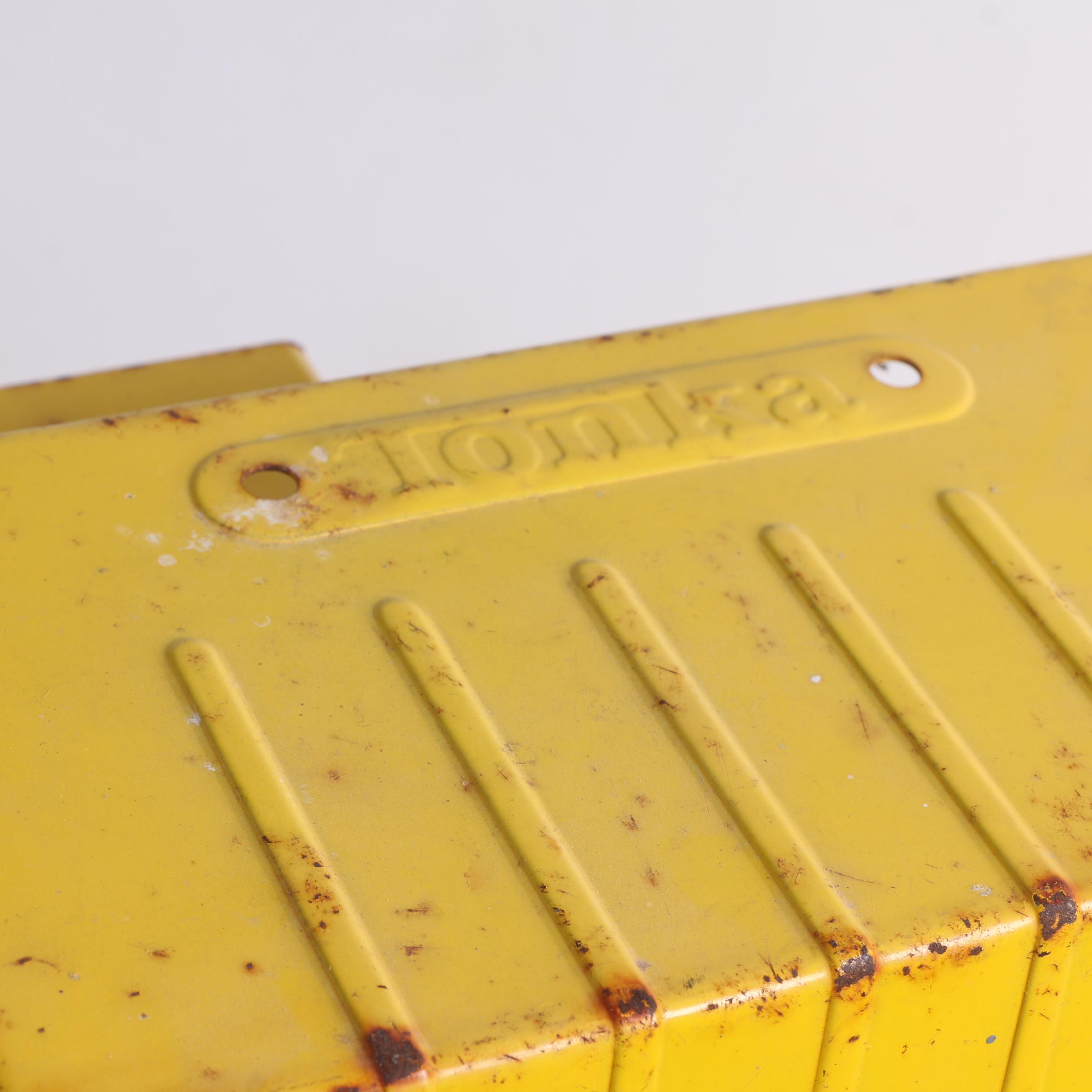 Vintage Tonka Dump Truck, Hubley Trailer, and Cypress Kness