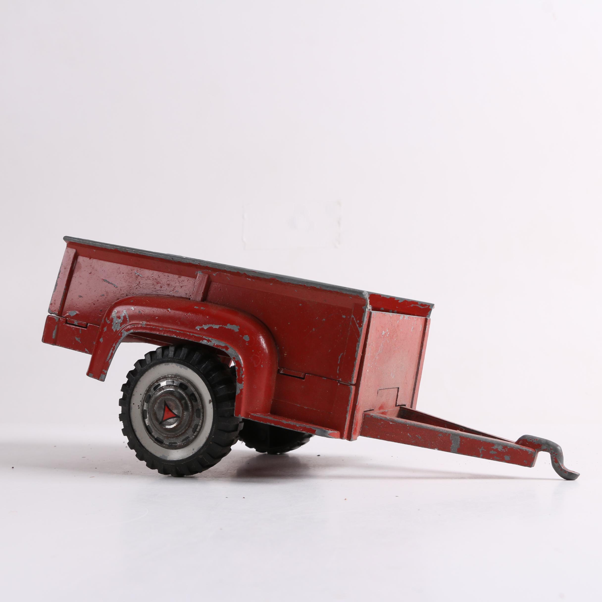 Vintage Tonka Dump Truck, Hubley Trailer, and Cypress Kness