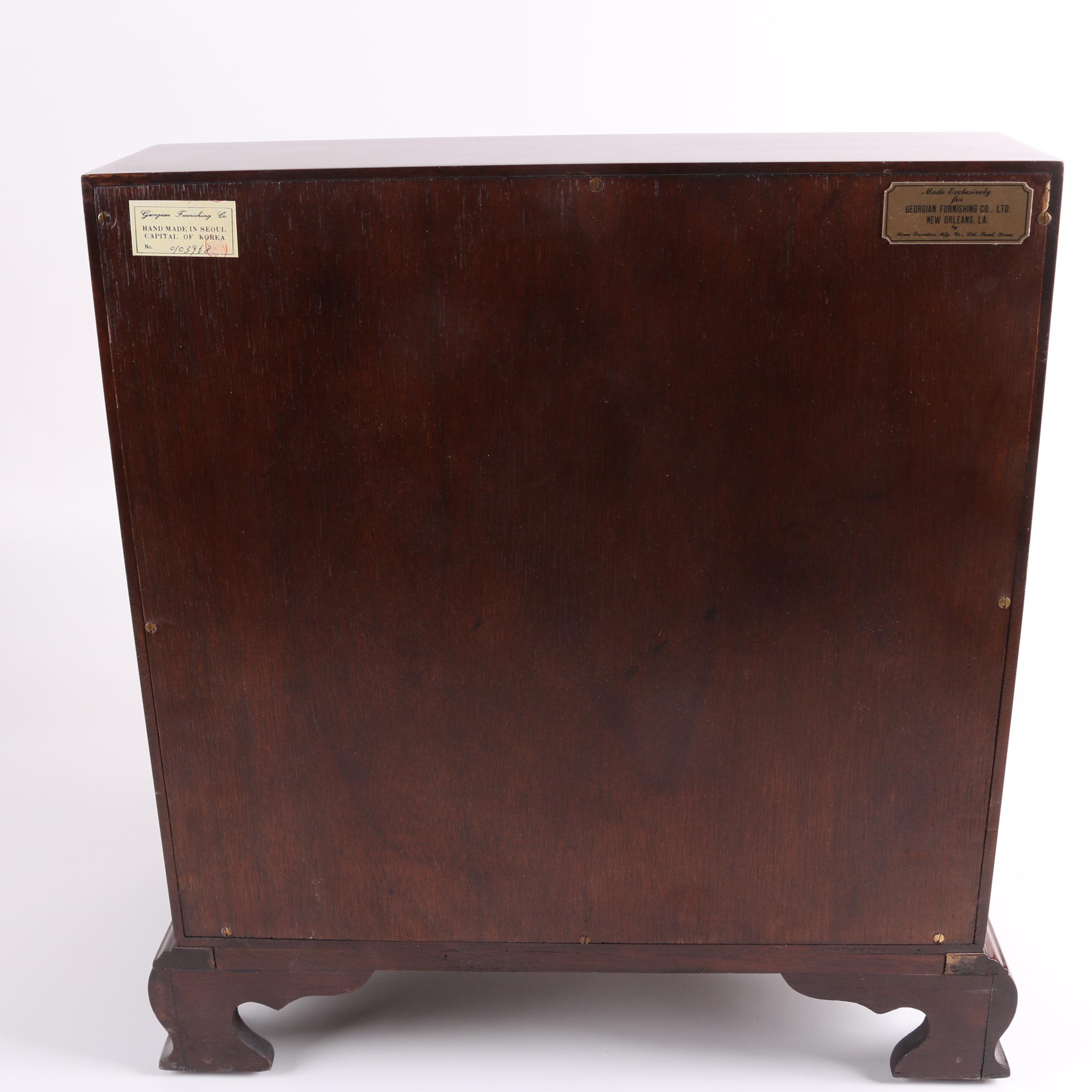 Diminutive Vintage Chippendale Style Mahogany Secretary by Georgian Furnishing