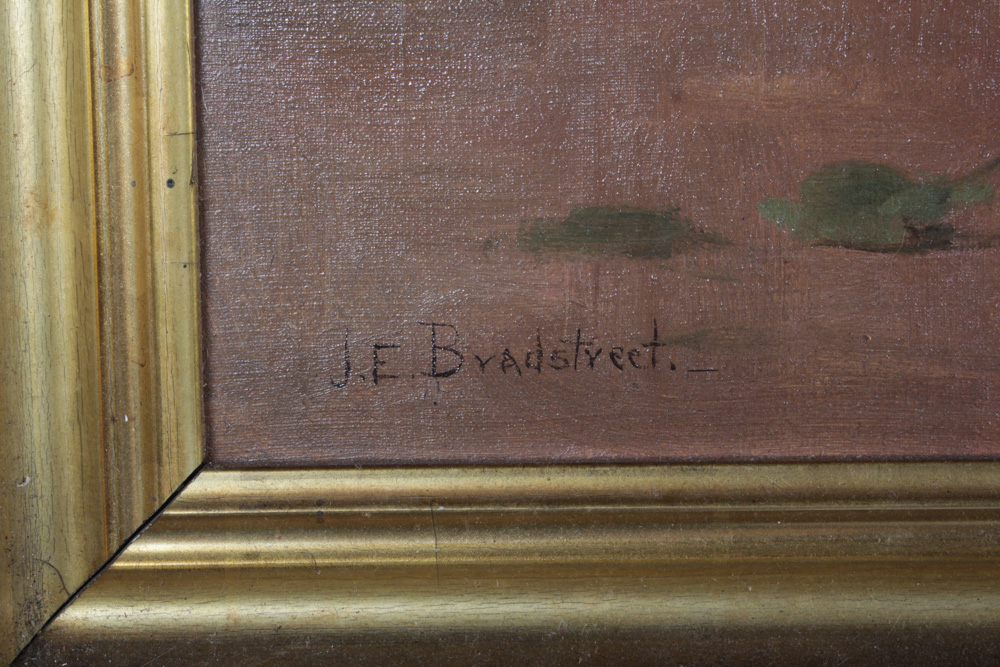 Josephine E. Bradstreet Oil on Canvas of Apples