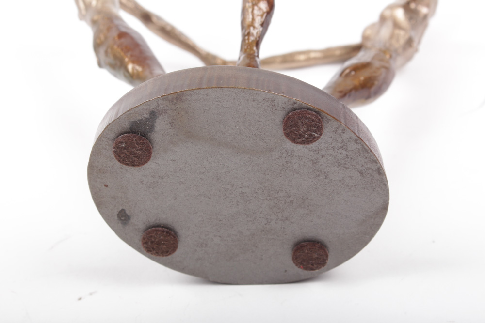 Dave Rizzo Signed Bronze Sculpture of Family