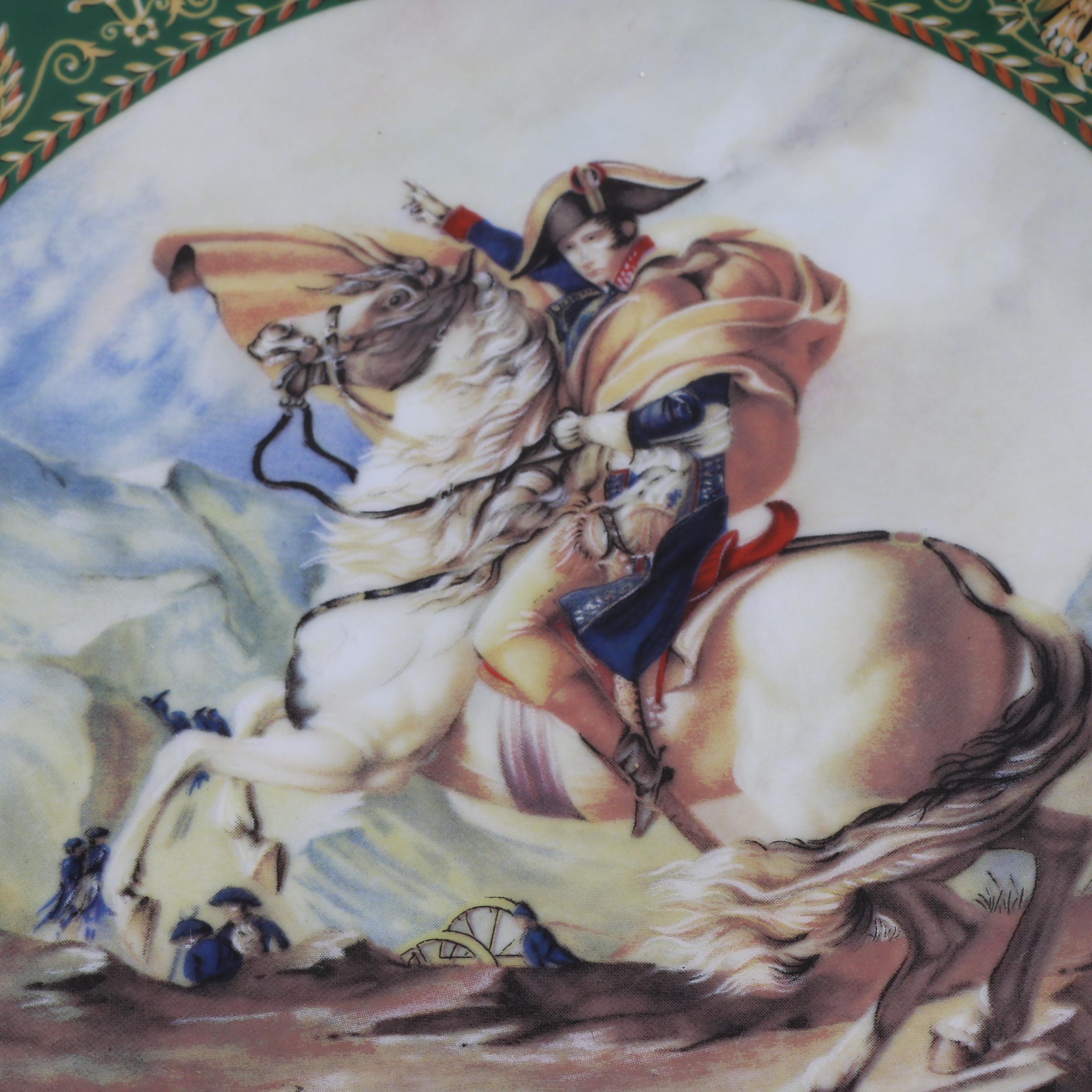 D'Arceau-Limoges Porcelain Collector Plates featuring Napoleon and Josephine