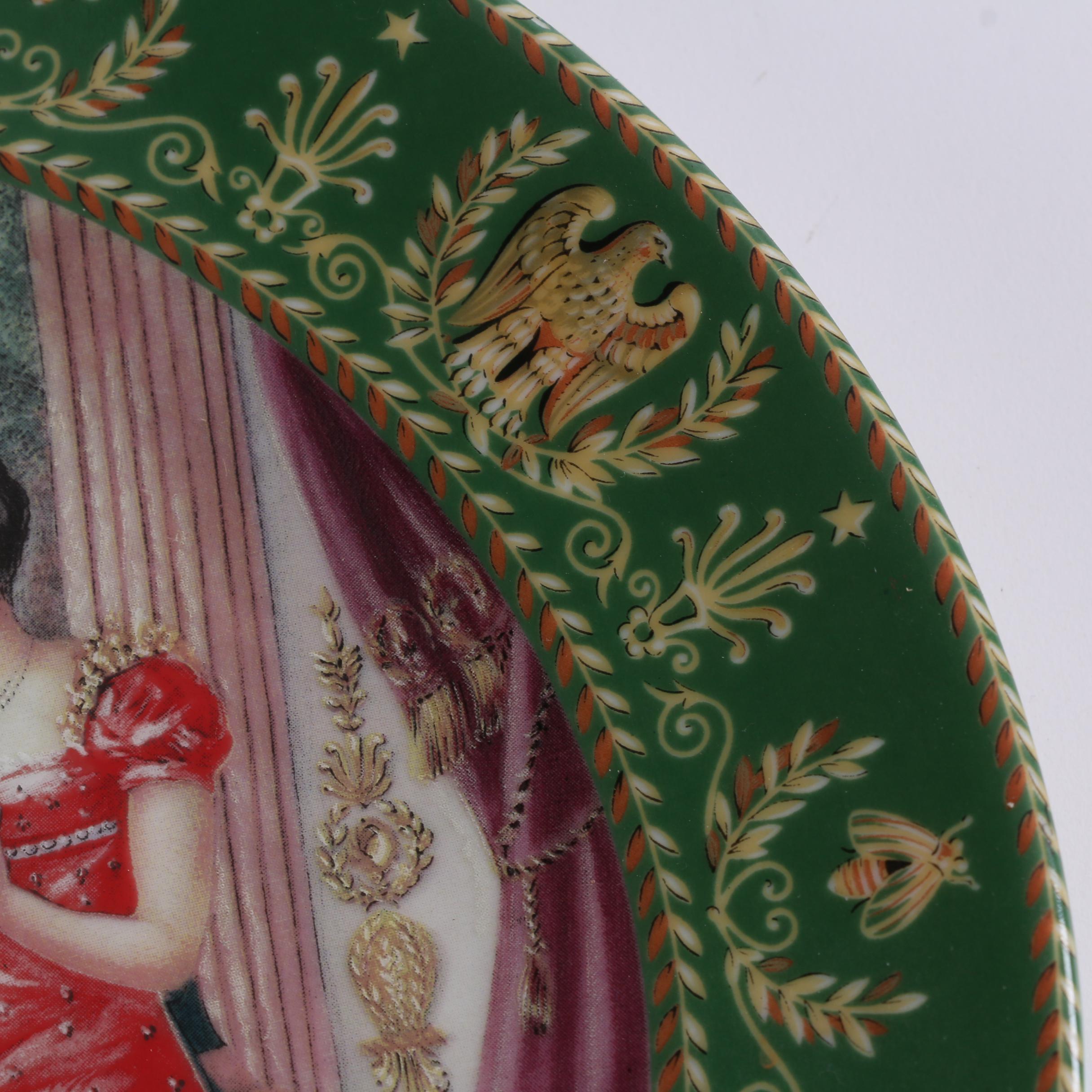 D'Arceau-Limoges Porcelain Collector Plates featuring Napoleon and Josephine