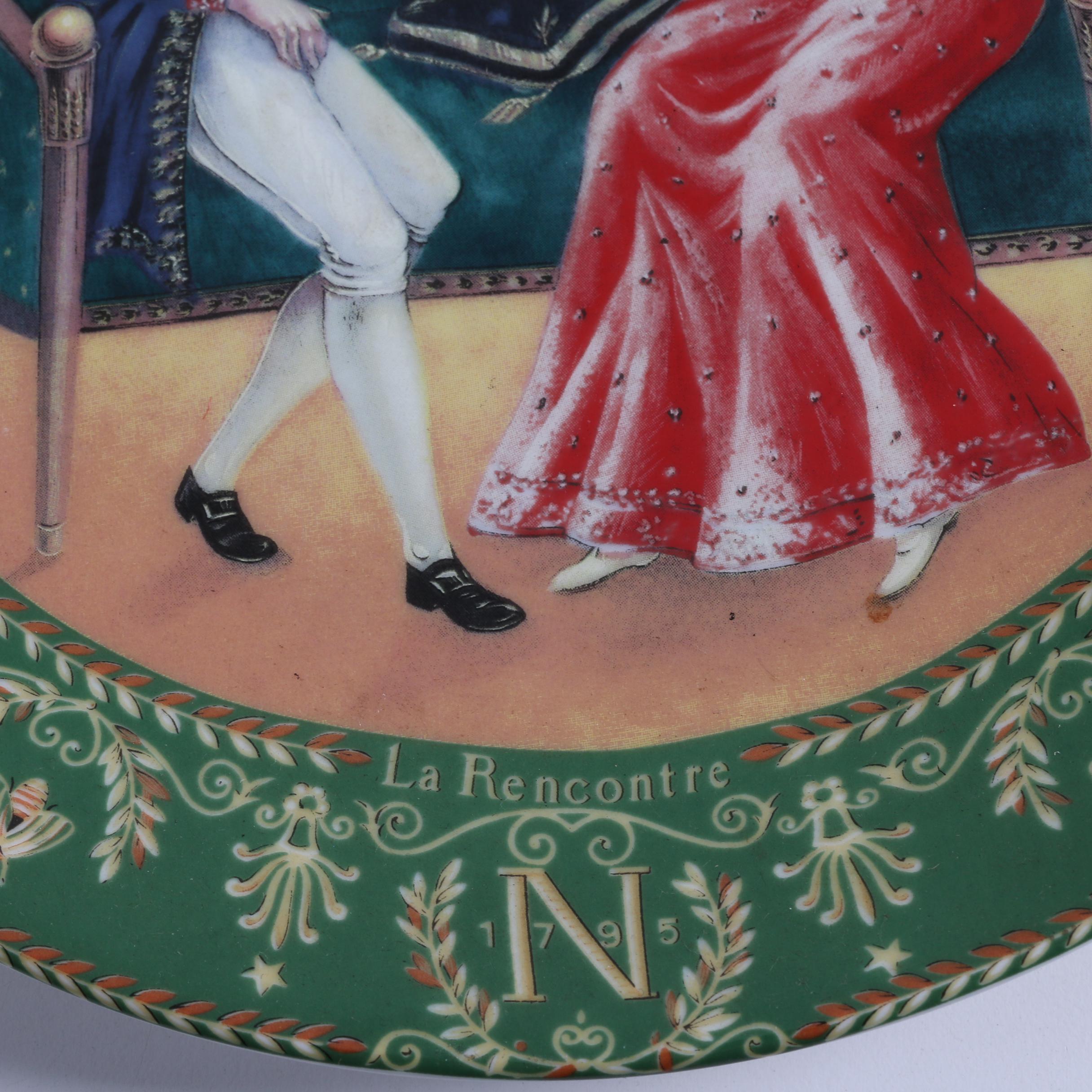 D'Arceau-Limoges Porcelain Collector Plates featuring Napoleon and Josephine