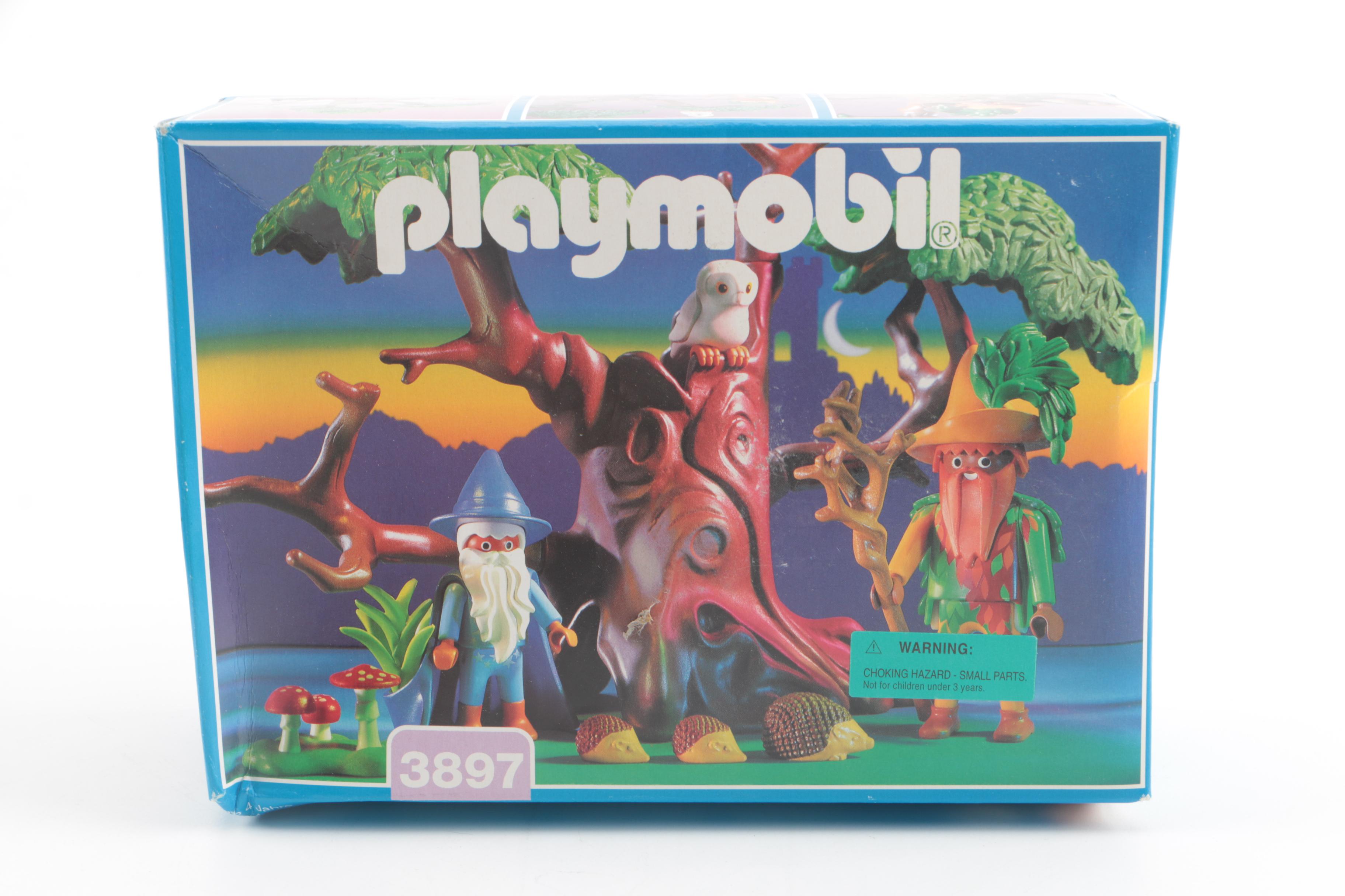 Playmobil Fantasy Themed Sets Including Magic Tree and Castle Dragon