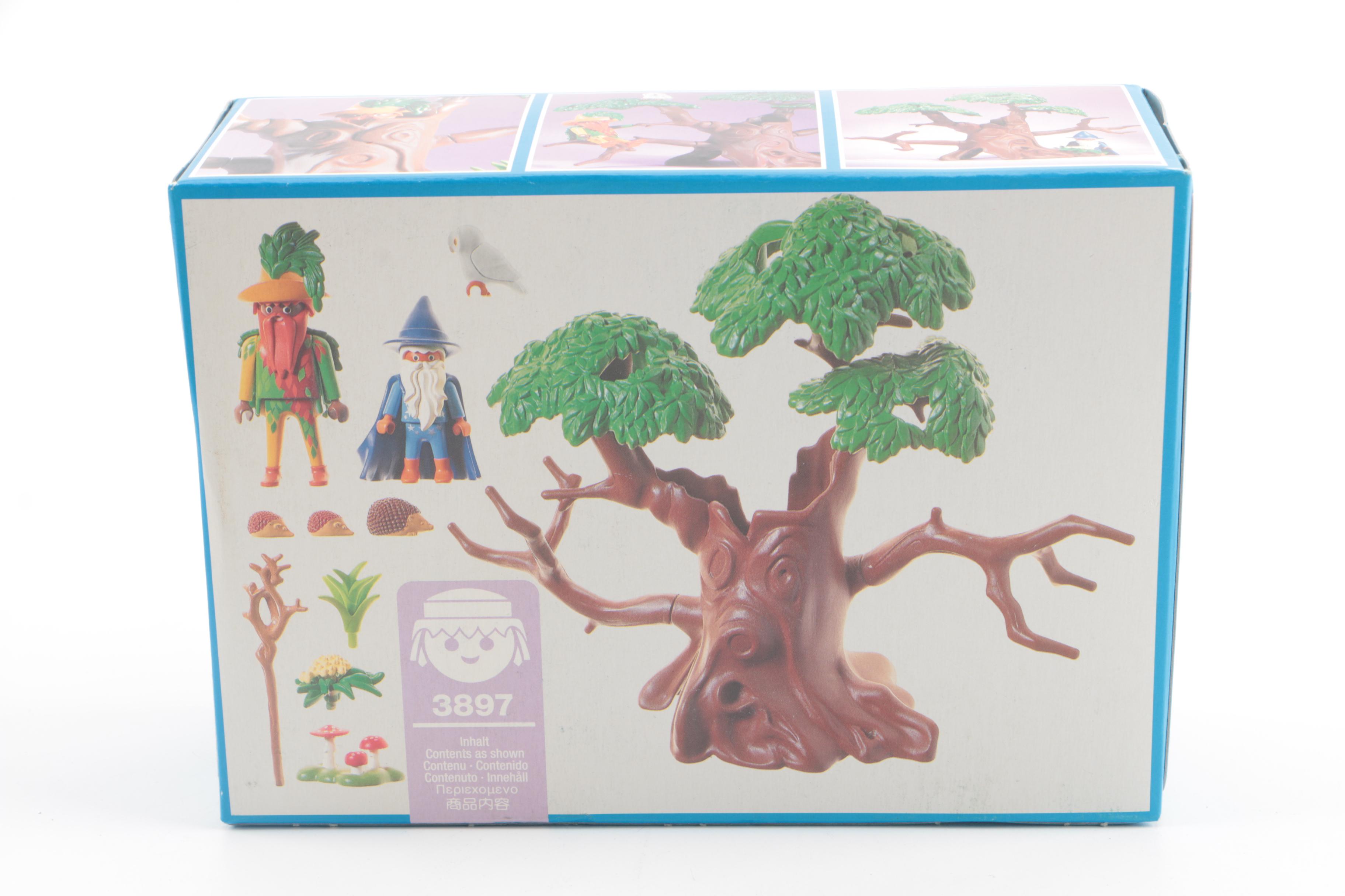 Playmobil Fantasy Themed Sets Including Magic Tree and Castle Dragon