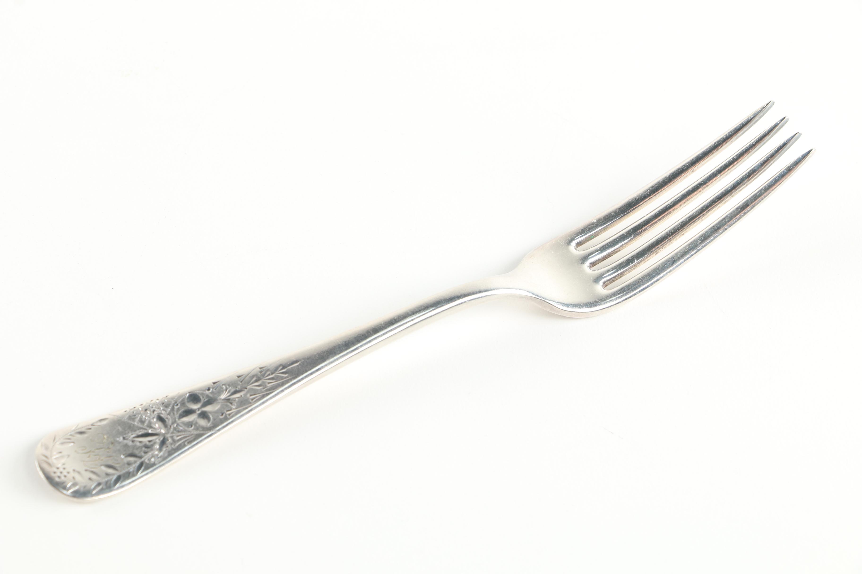 Antique 1847 Rogers Bros. Silver Plate Dinner Forks by Meriden Britannia Co.