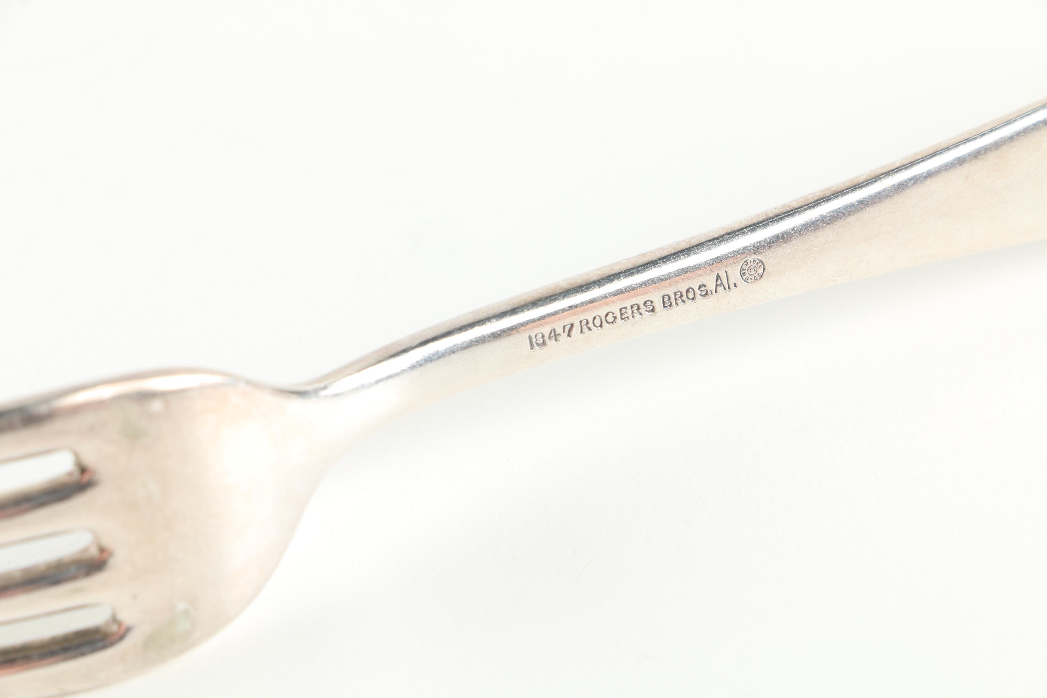 Antique 1847 Rogers Bros. Silver Plate Dinner Forks by Meriden Britannia Co.