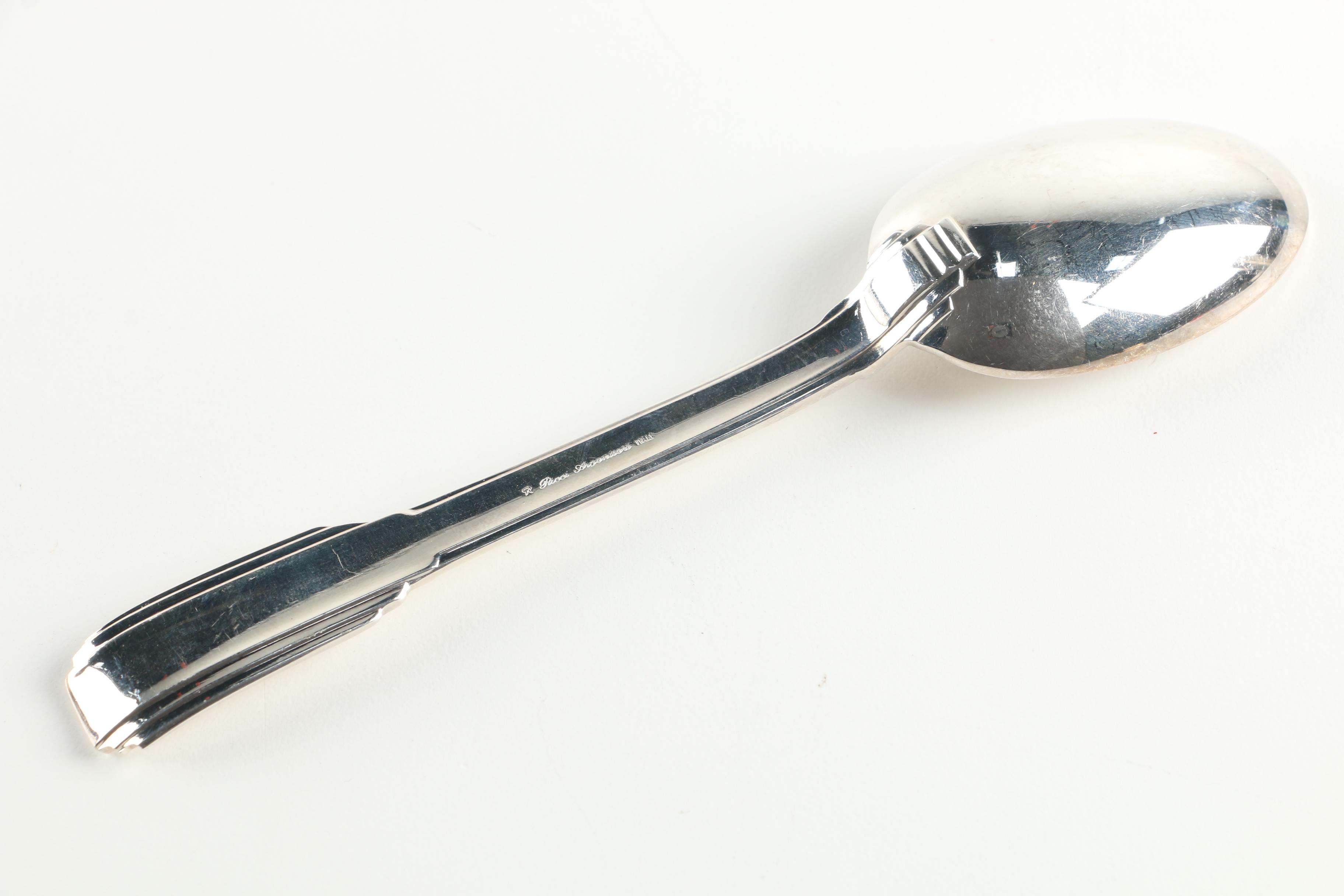 Ricci Argentieri Italian "Art Deco" Stainless Steel Flatware