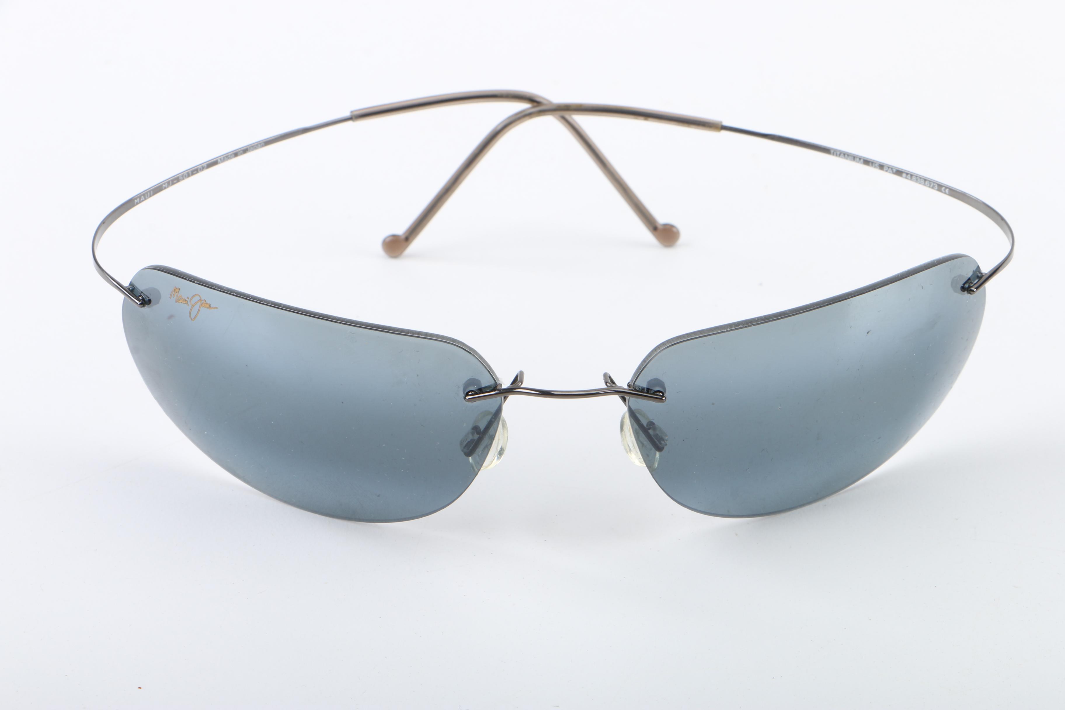 Oakley Sport and Maui Jim Rimless Sunglasses with Cases