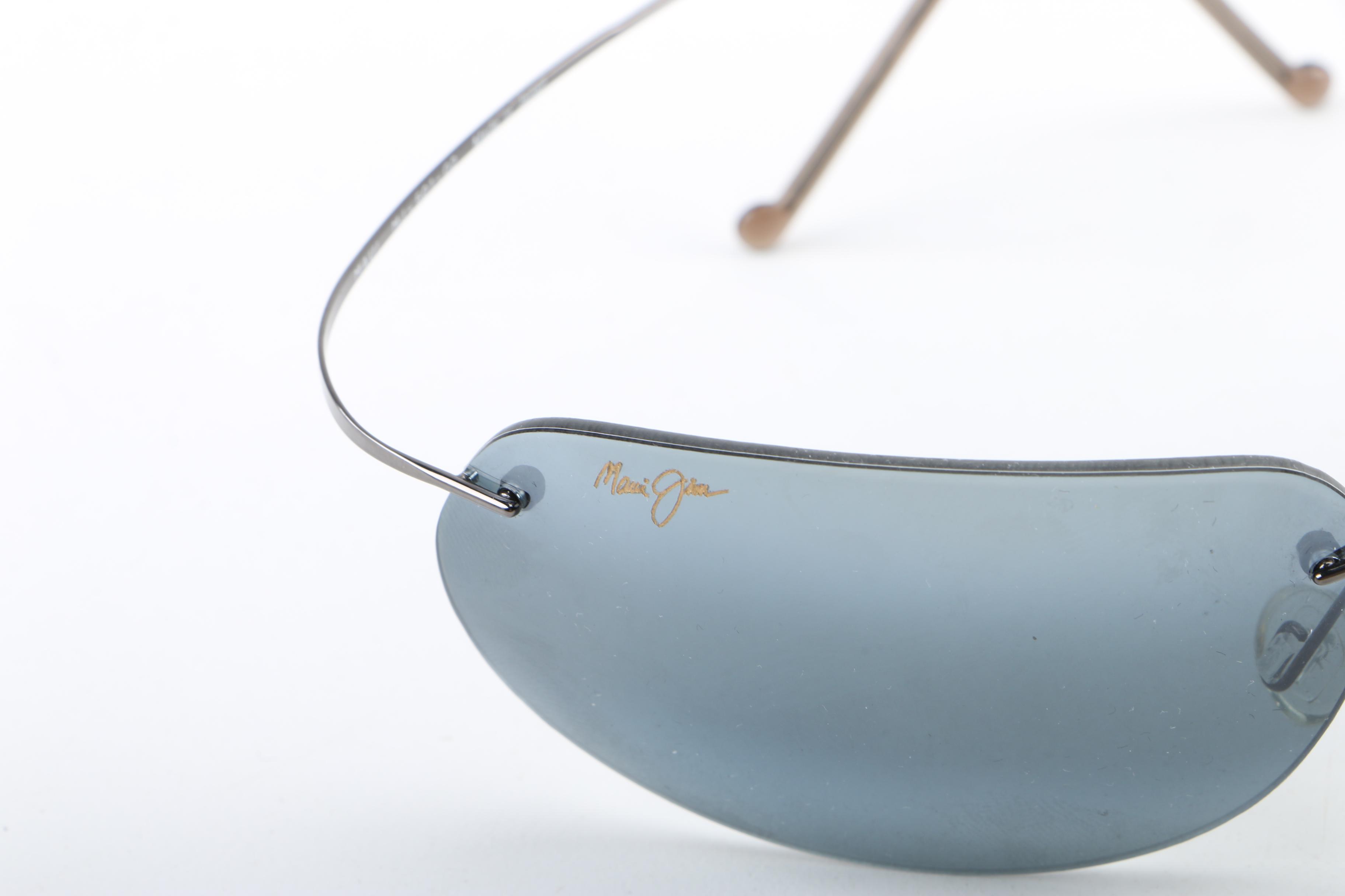 Oakley Sport and Maui Jim Rimless Sunglasses with Cases