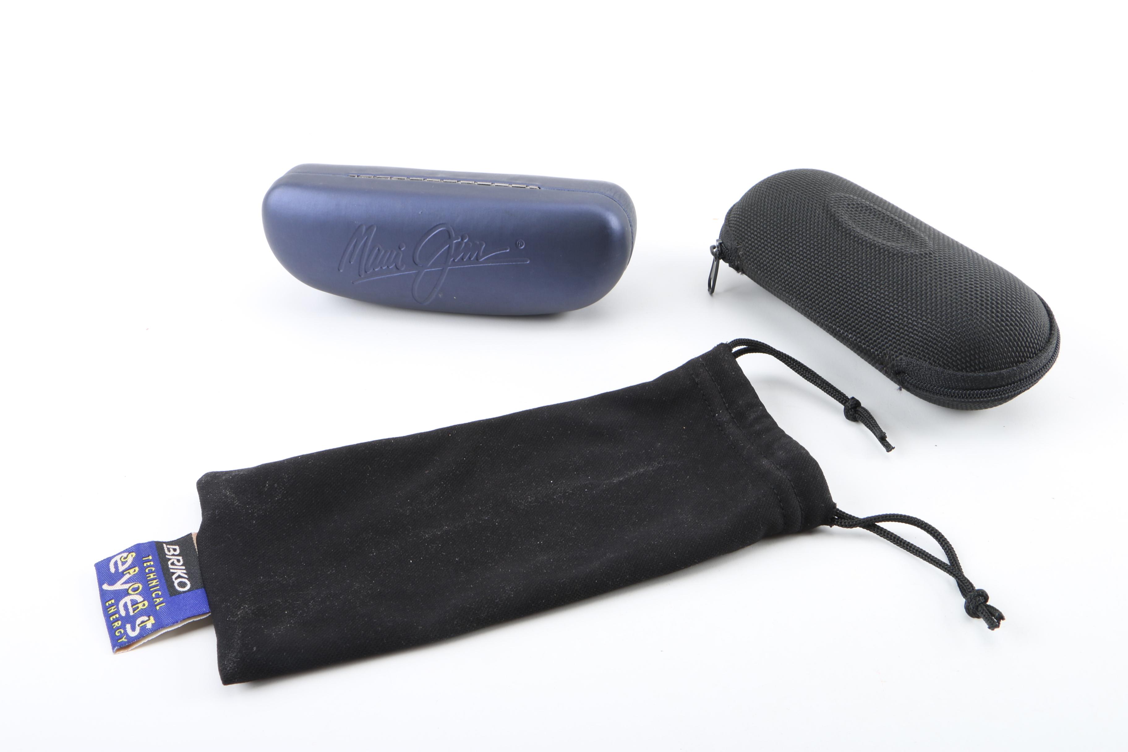 Oakley Sport and Maui Jim Rimless Sunglasses with Cases