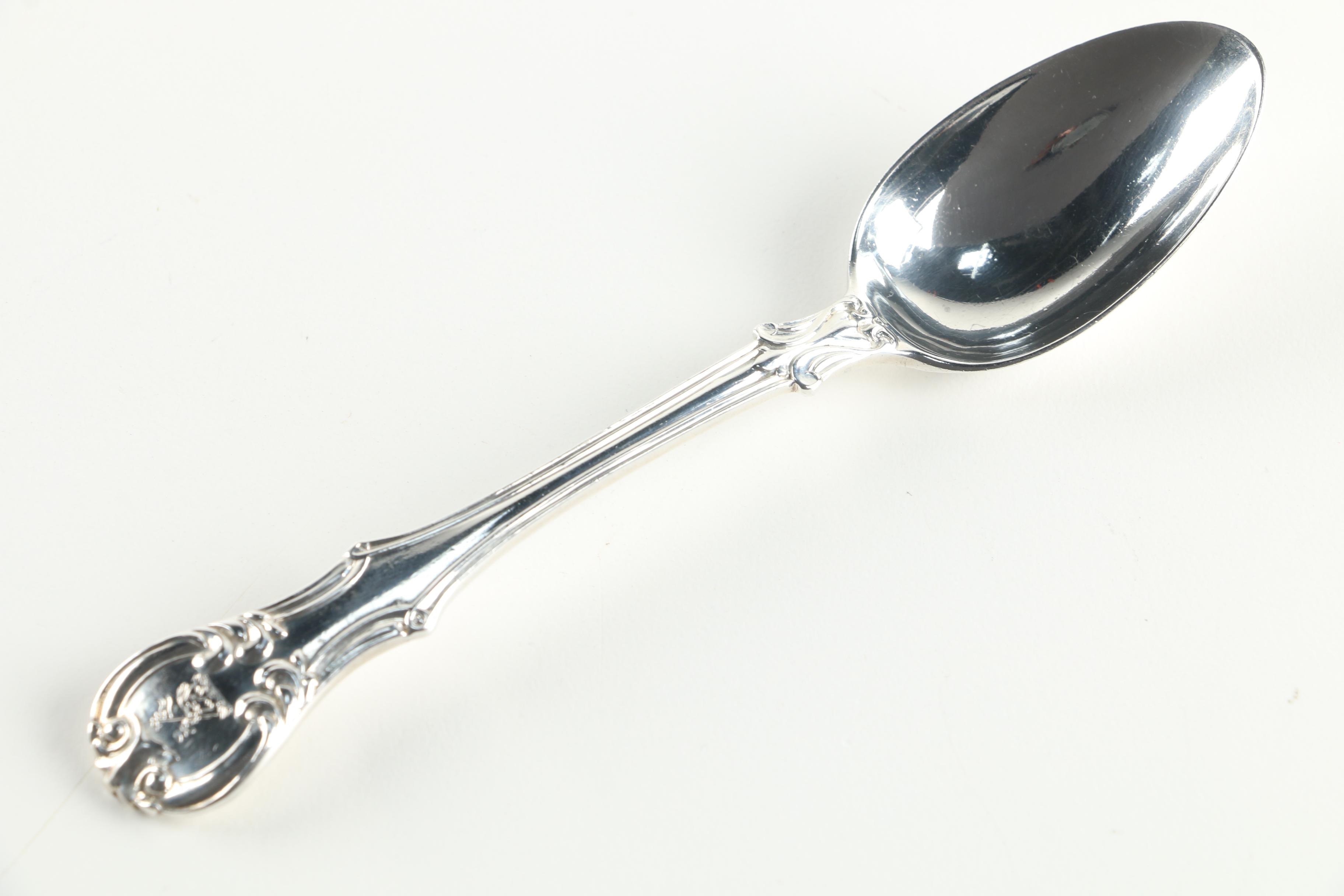 Mid-19th Century Samuel Hayne & Dudley Cater English Sterling Silver Teaspoons