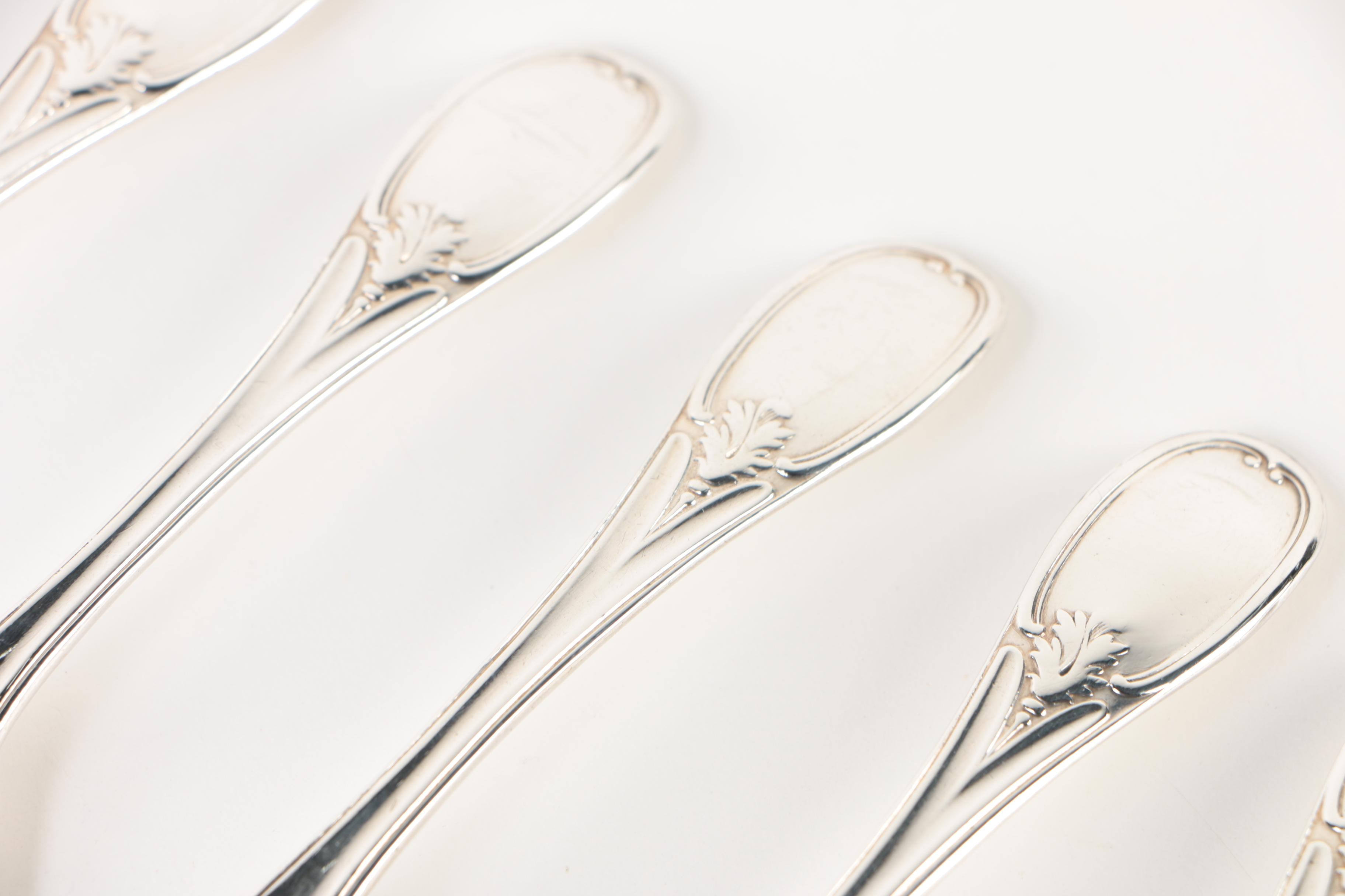 Late 19th Century Henry Wilkinson & Co. English Sterling Silver Teaspoons