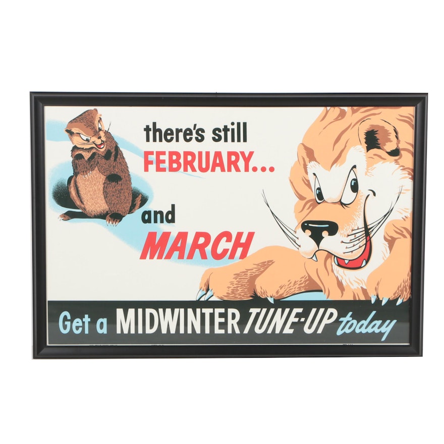 Giclée Advertisement Poster "Get A Midwinter Tune-Up Today"