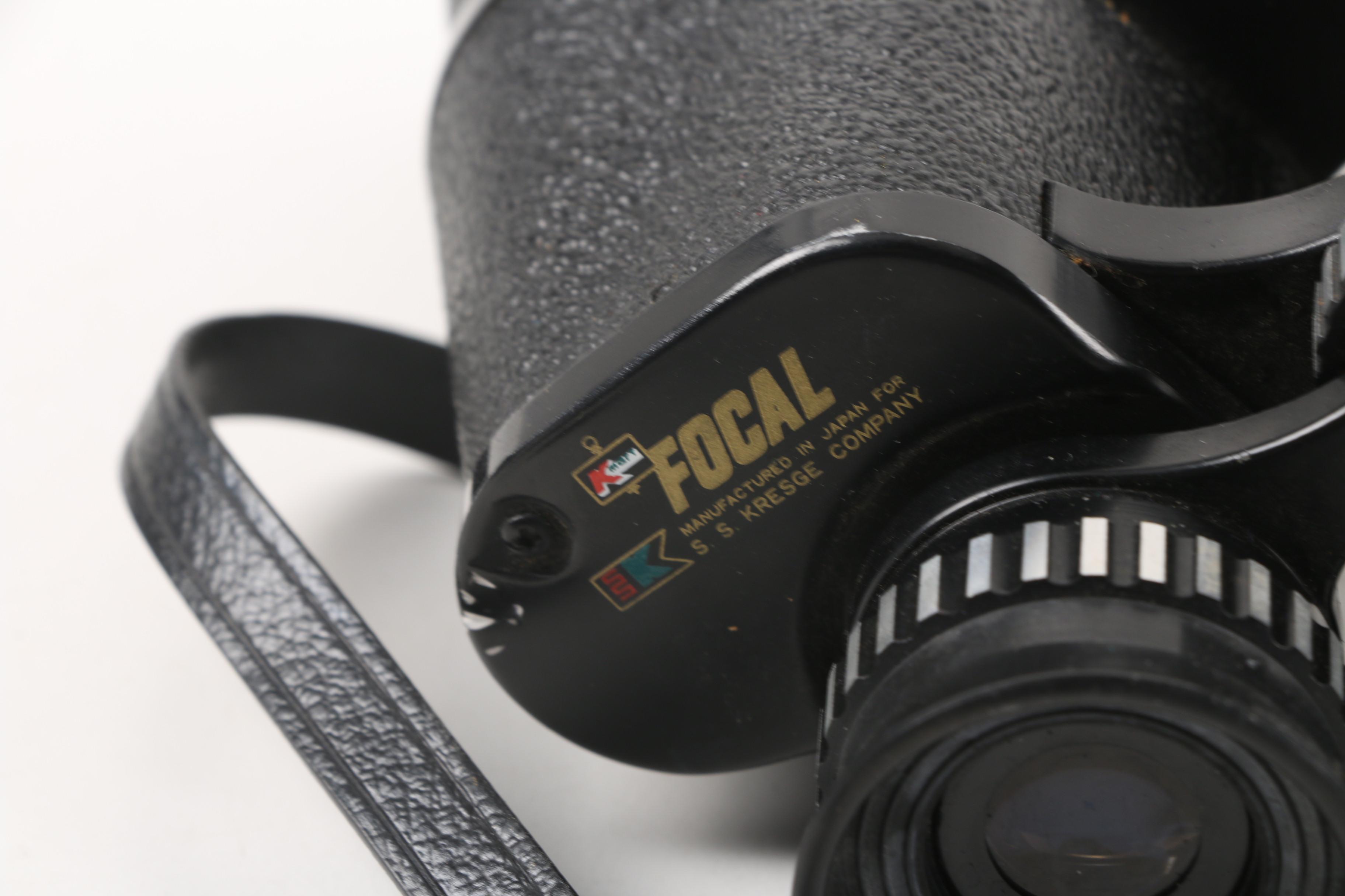 Vintage KMart S.S. Kresge Japanese Focal 7X50 Binoculars in Case