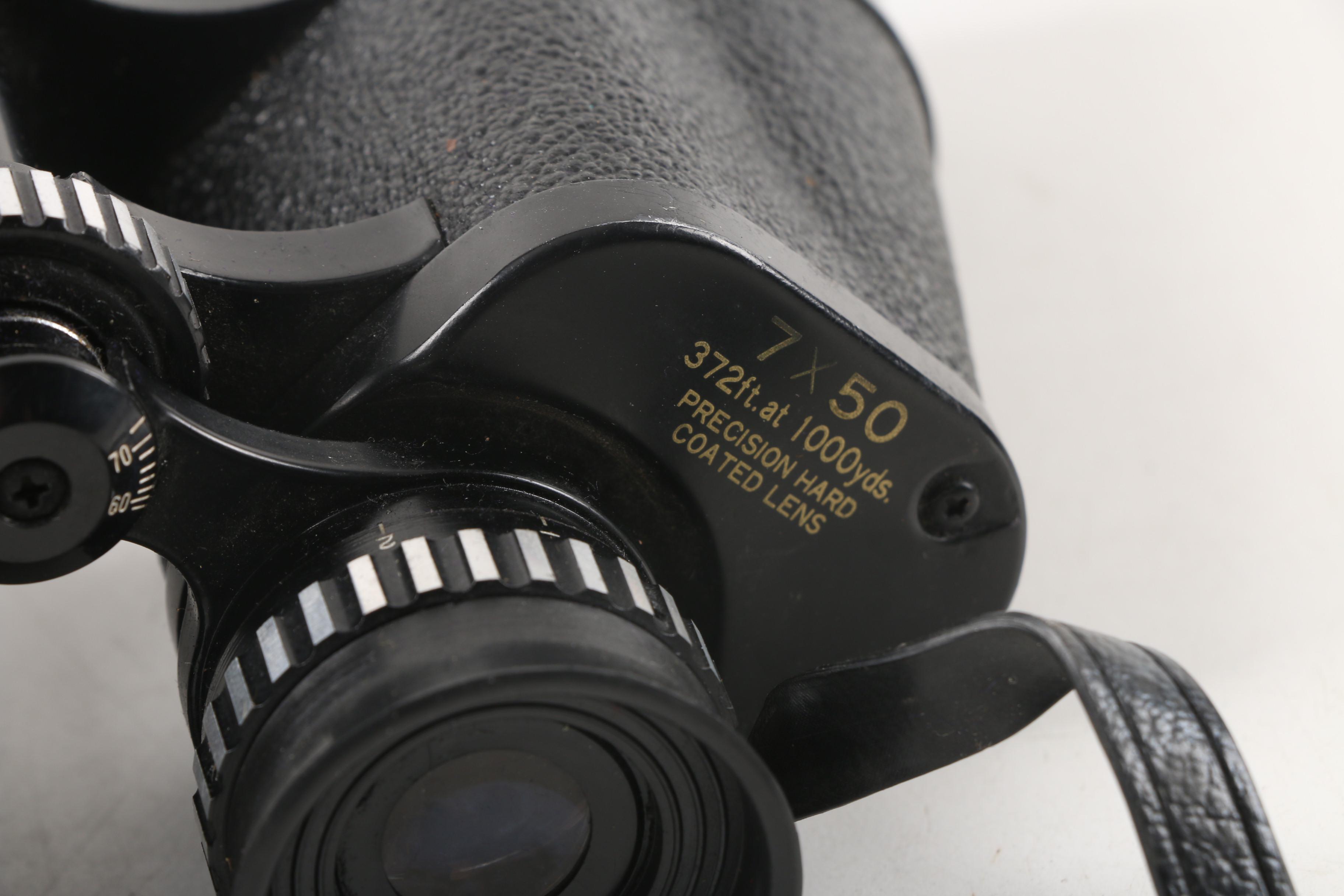 Vintage KMart S.S. Kresge Japanese Focal 7X50 Binoculars in Case