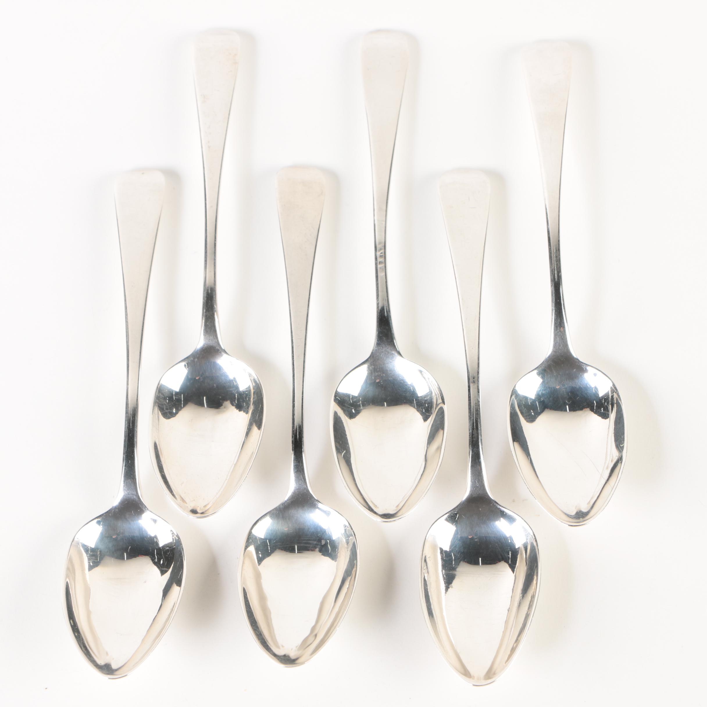 Early 19th Century Thomas Wilkes Barker Sterling Silver Demitasse Spoons