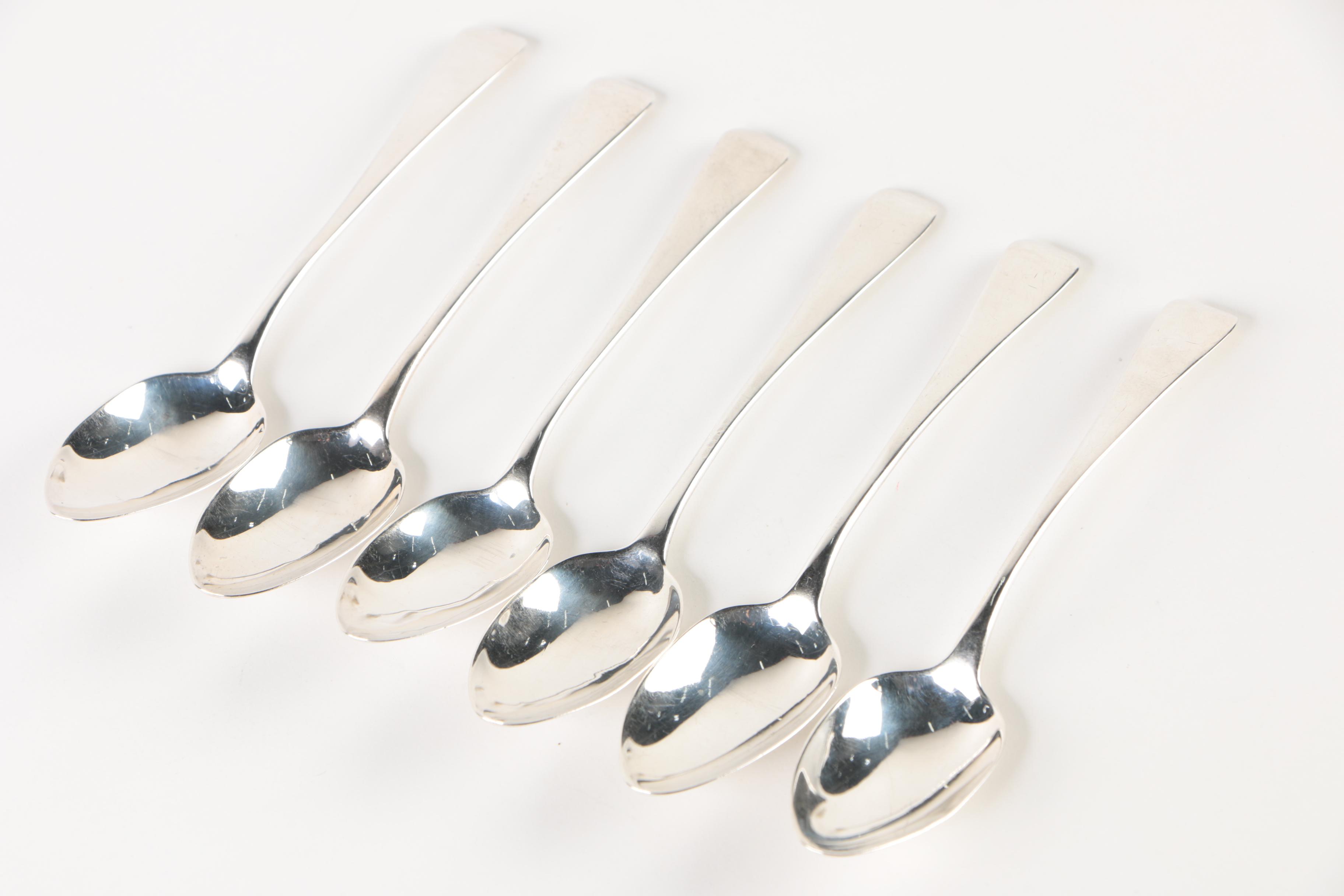 Early 19th Century Thomas Wilkes Barker Sterling Silver Demitasse Spoons