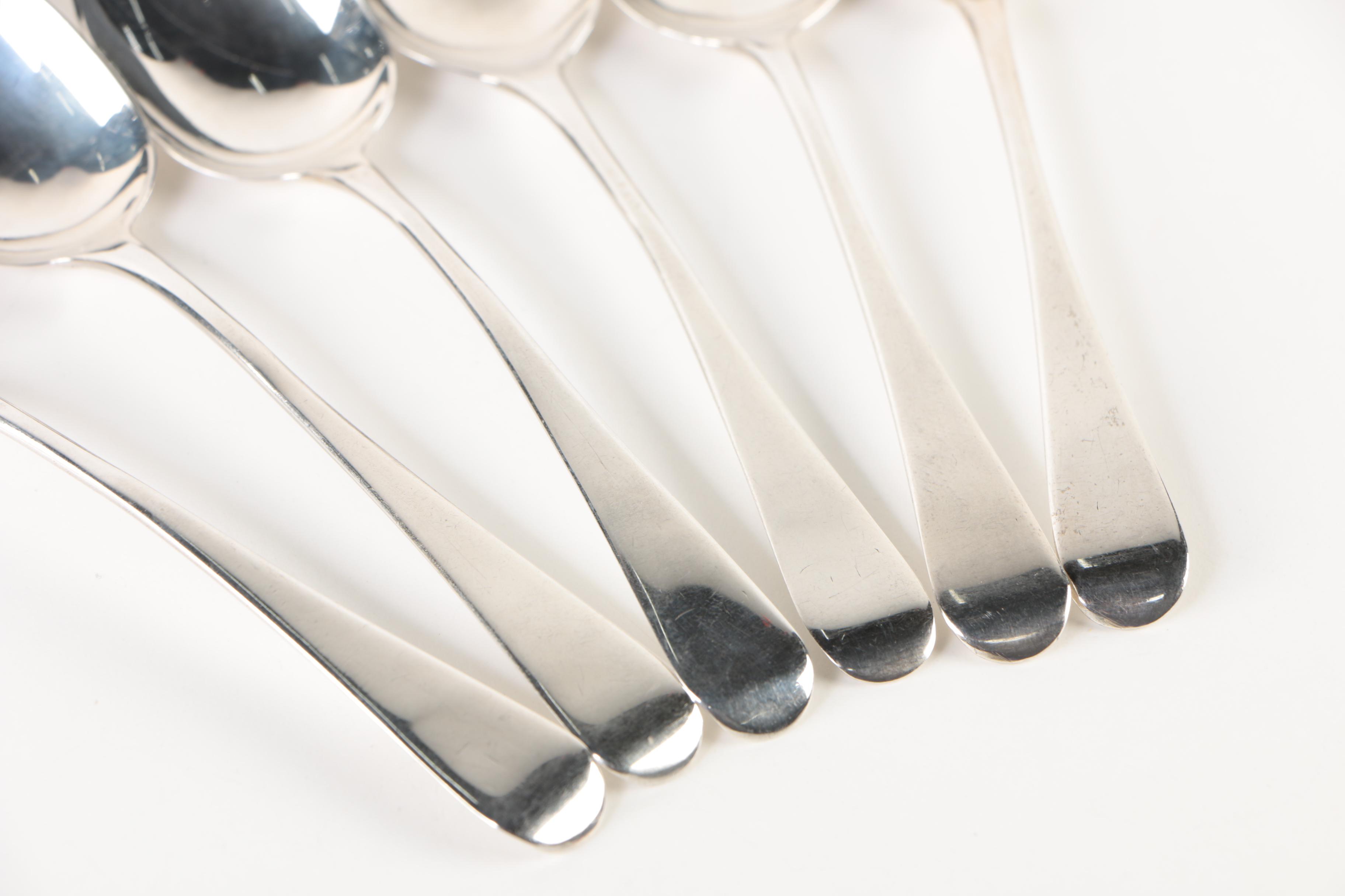 Early 19th Century Thomas Wilkes Barker Sterling Silver Demitasse Spoons