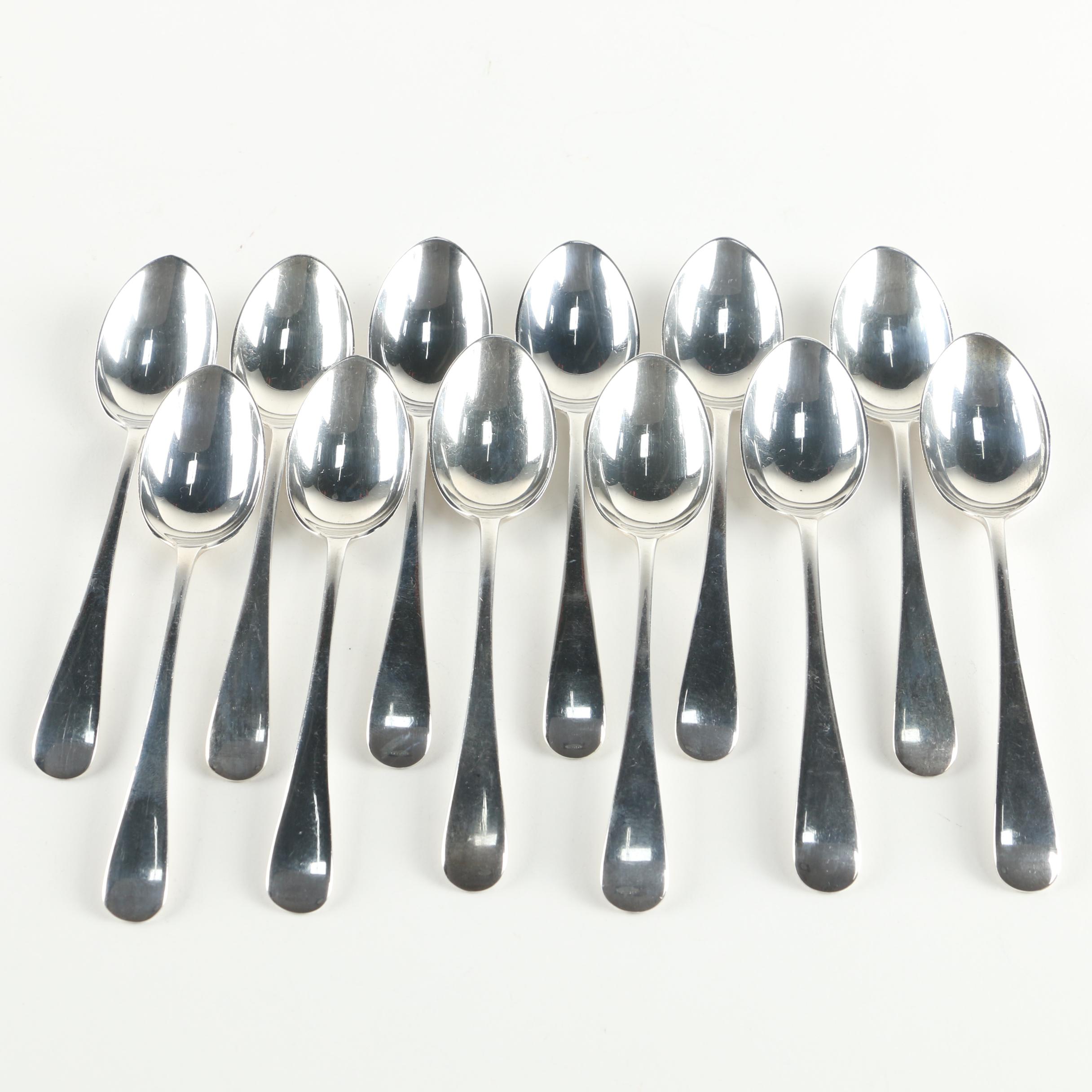 Semi-Antique James Dixon & Sons Ltd. Sterling Silver Demitasse Spoons