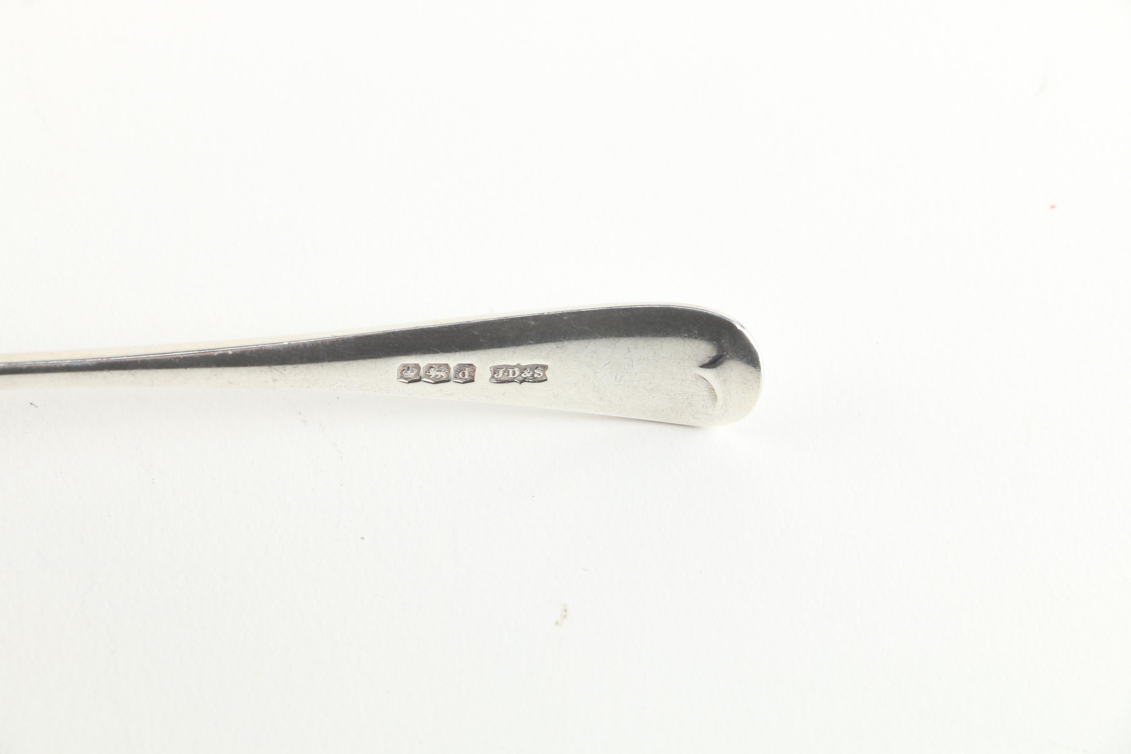 Semi-Antique James Dixon & Sons Ltd. Sterling Silver Demitasse Spoons