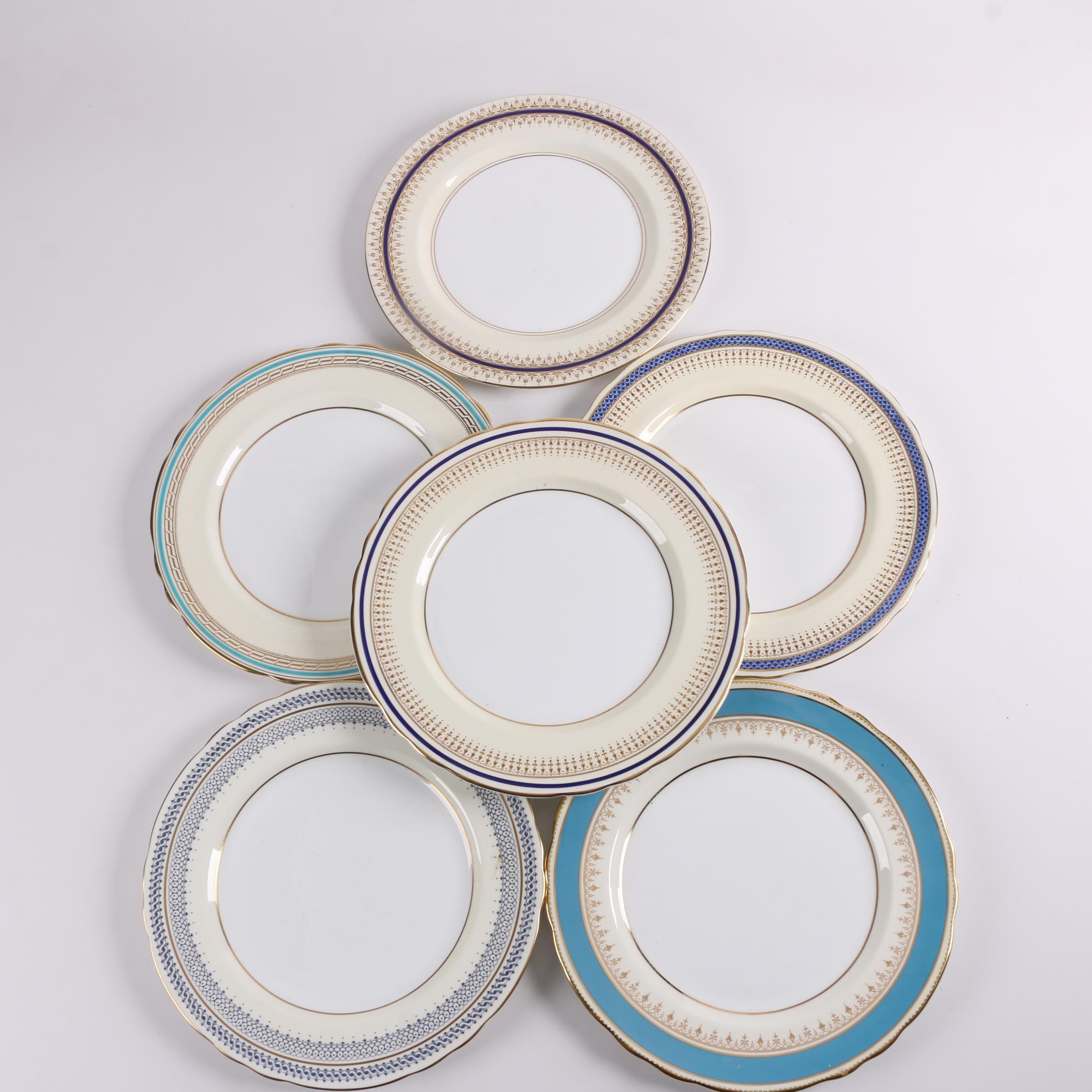 Aynsley Bone China Dinner Plates including "Wolseley"