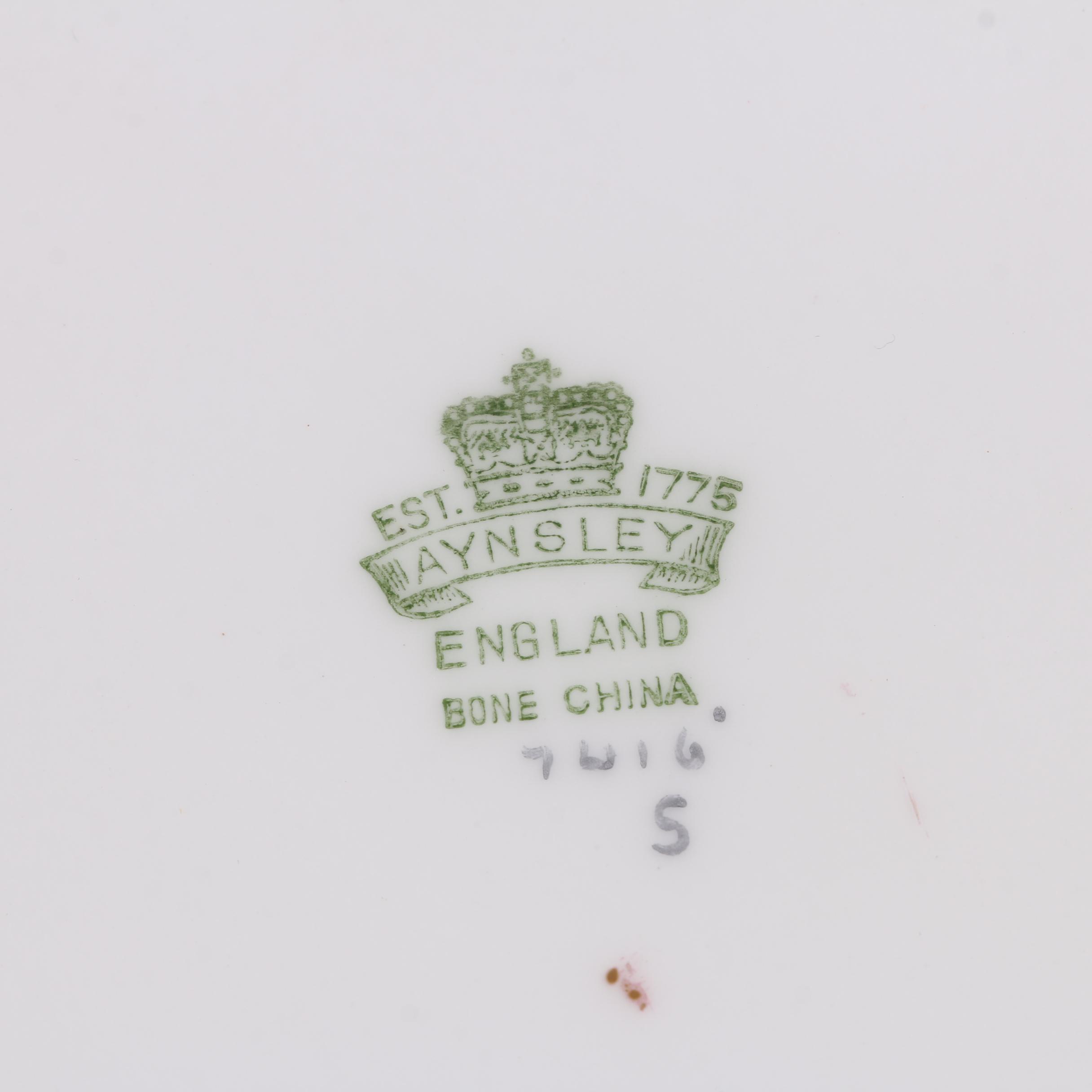 Aynsley Bone China Dinner Plates including "Wolseley"