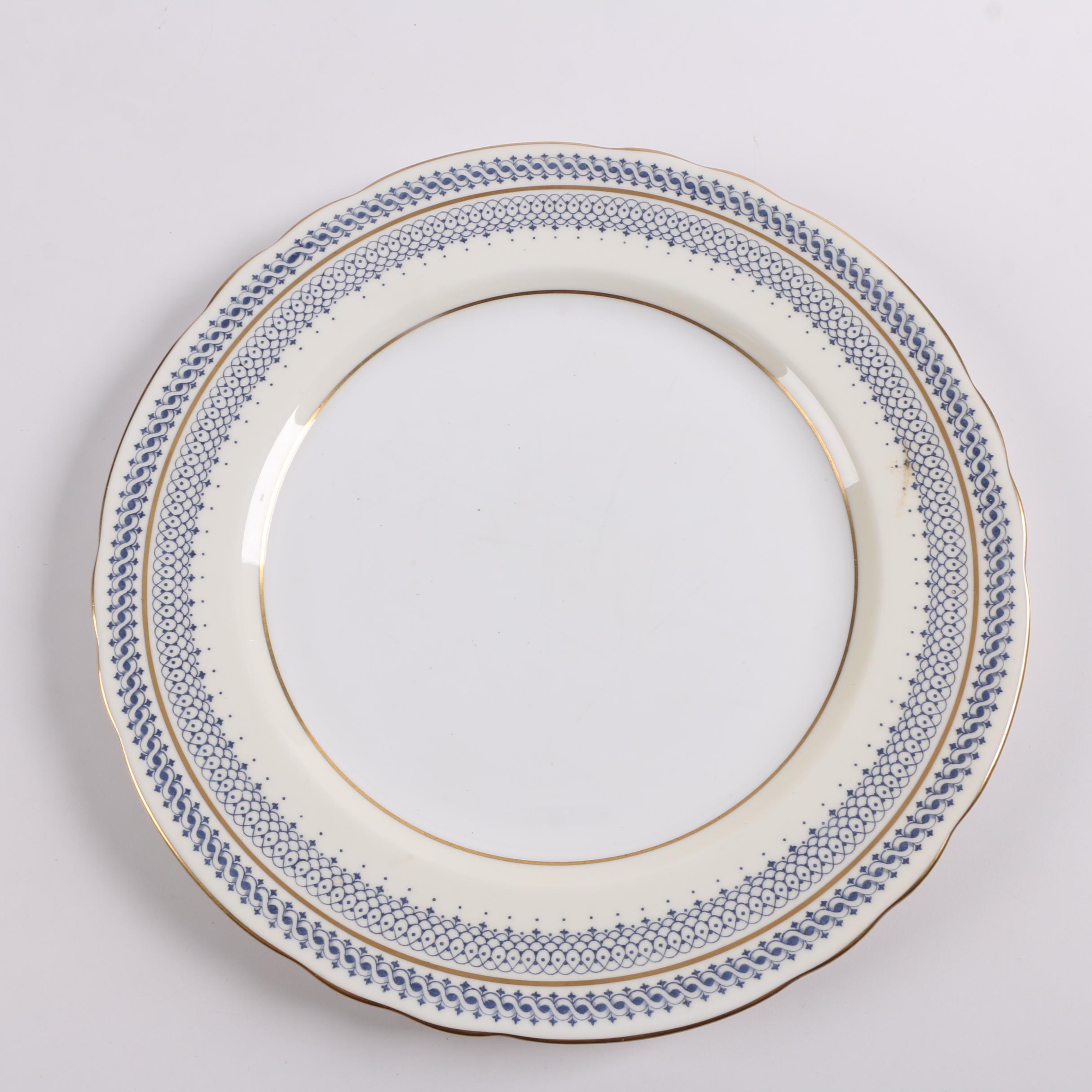 Aynsley Bone China Dinner Plates including "Wolseley"