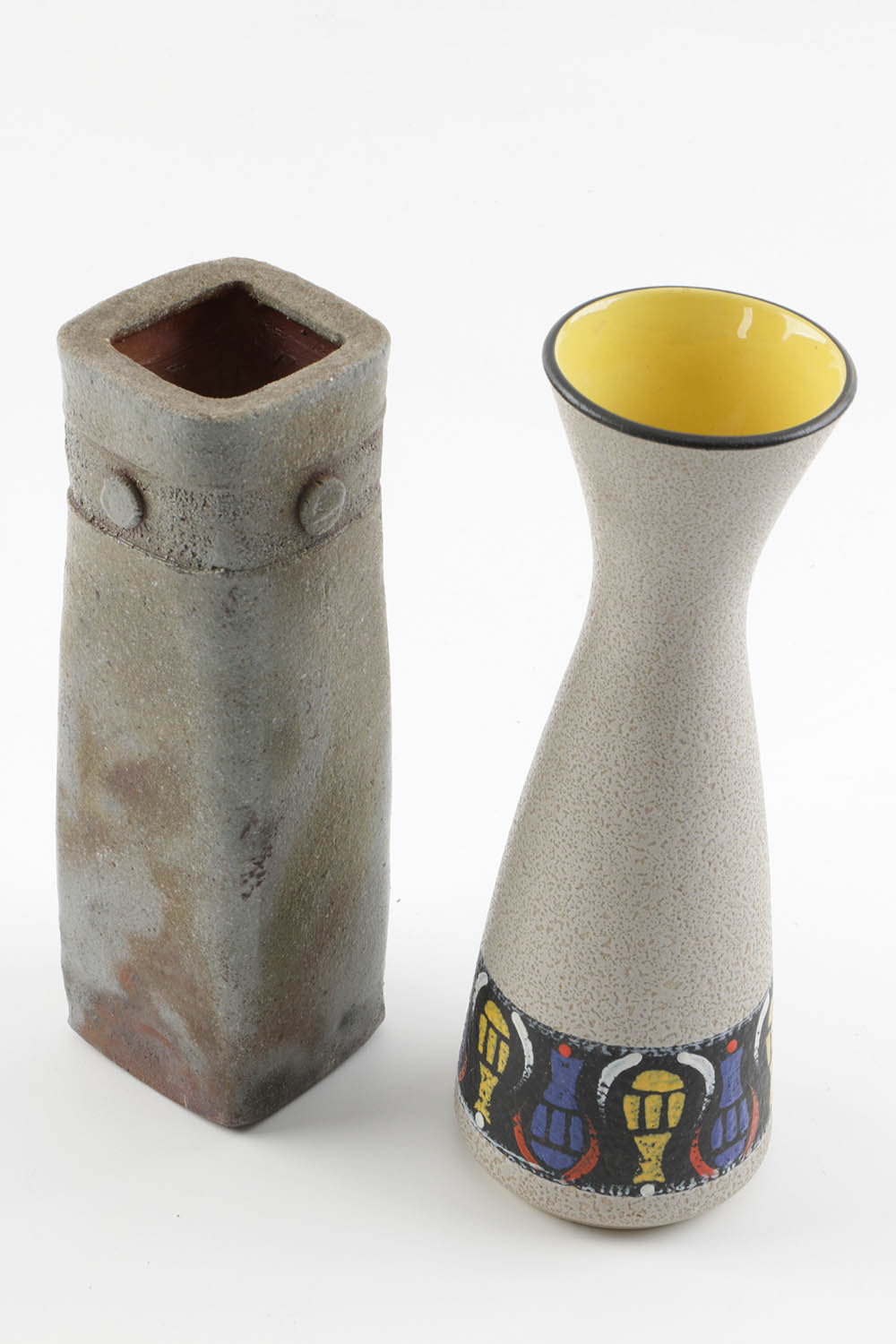 Mid-Century Modern Art Pottery Vases including Aldo Londi Bitossi